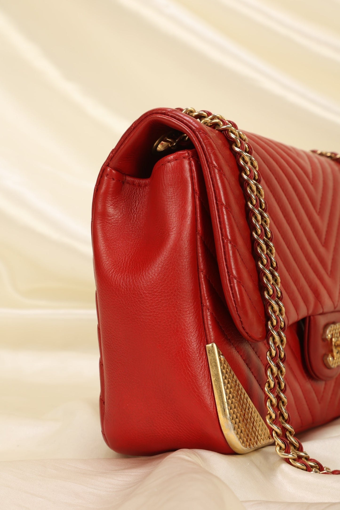 Chanel Rock the Corner Chevron Lambskin Half Flap