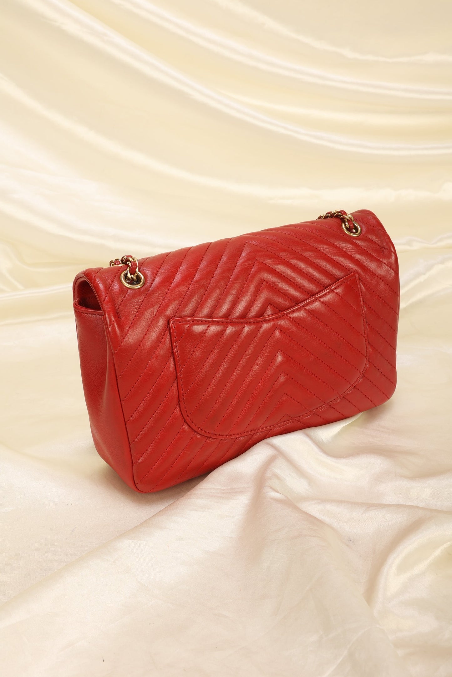 Chanel Rock the Corner Chevron Lambskin Half Flap