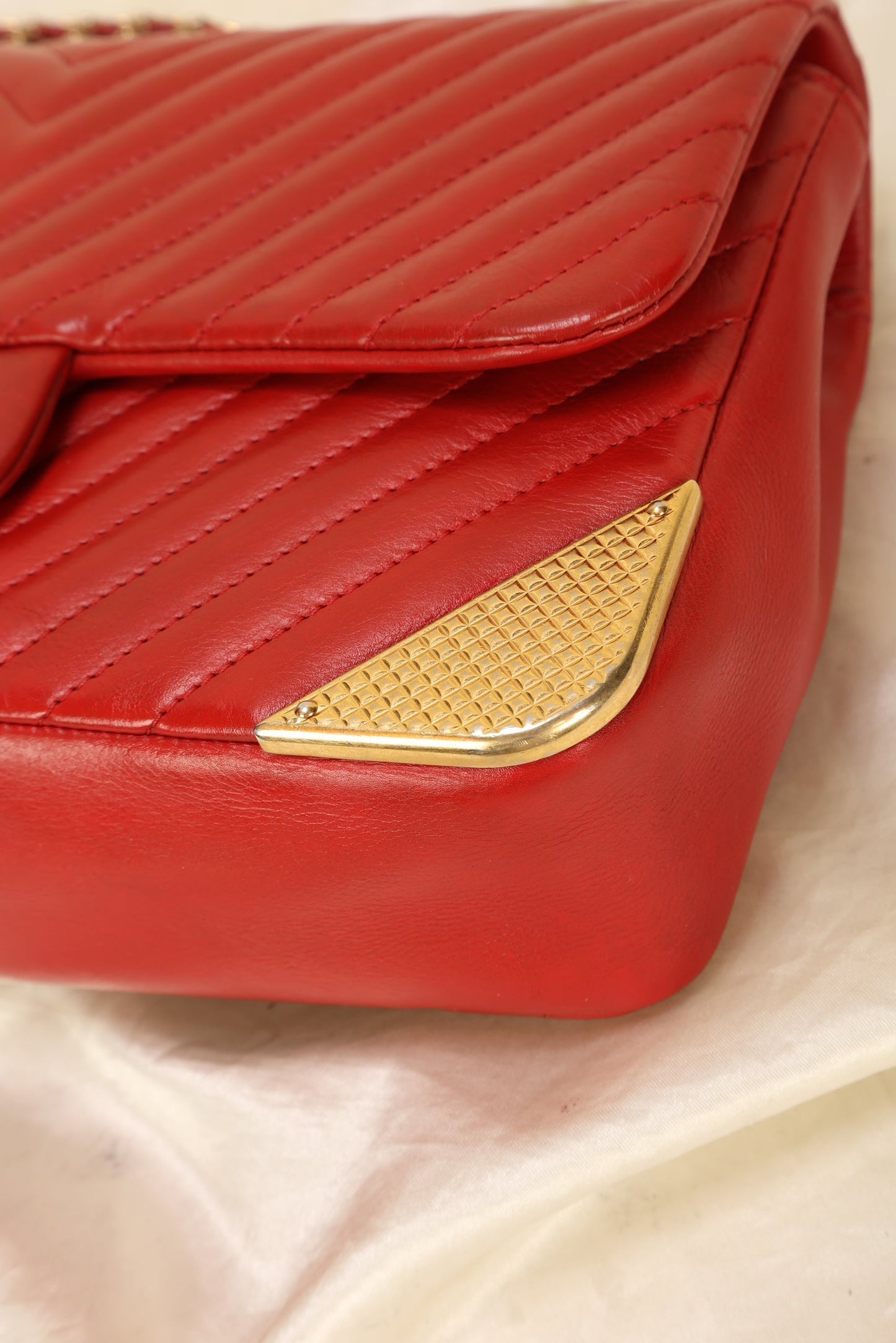 Chanel Rock the Corner Chevron Lambskin Half Flap