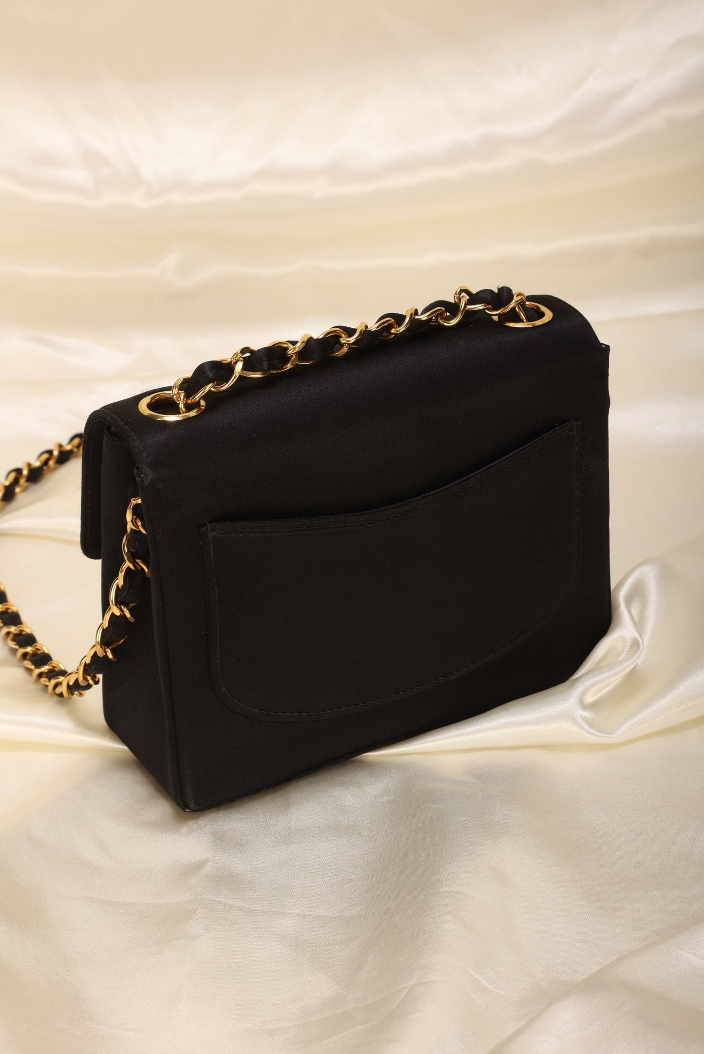 Extremely Rare Chanel Satin Mini Half Flap