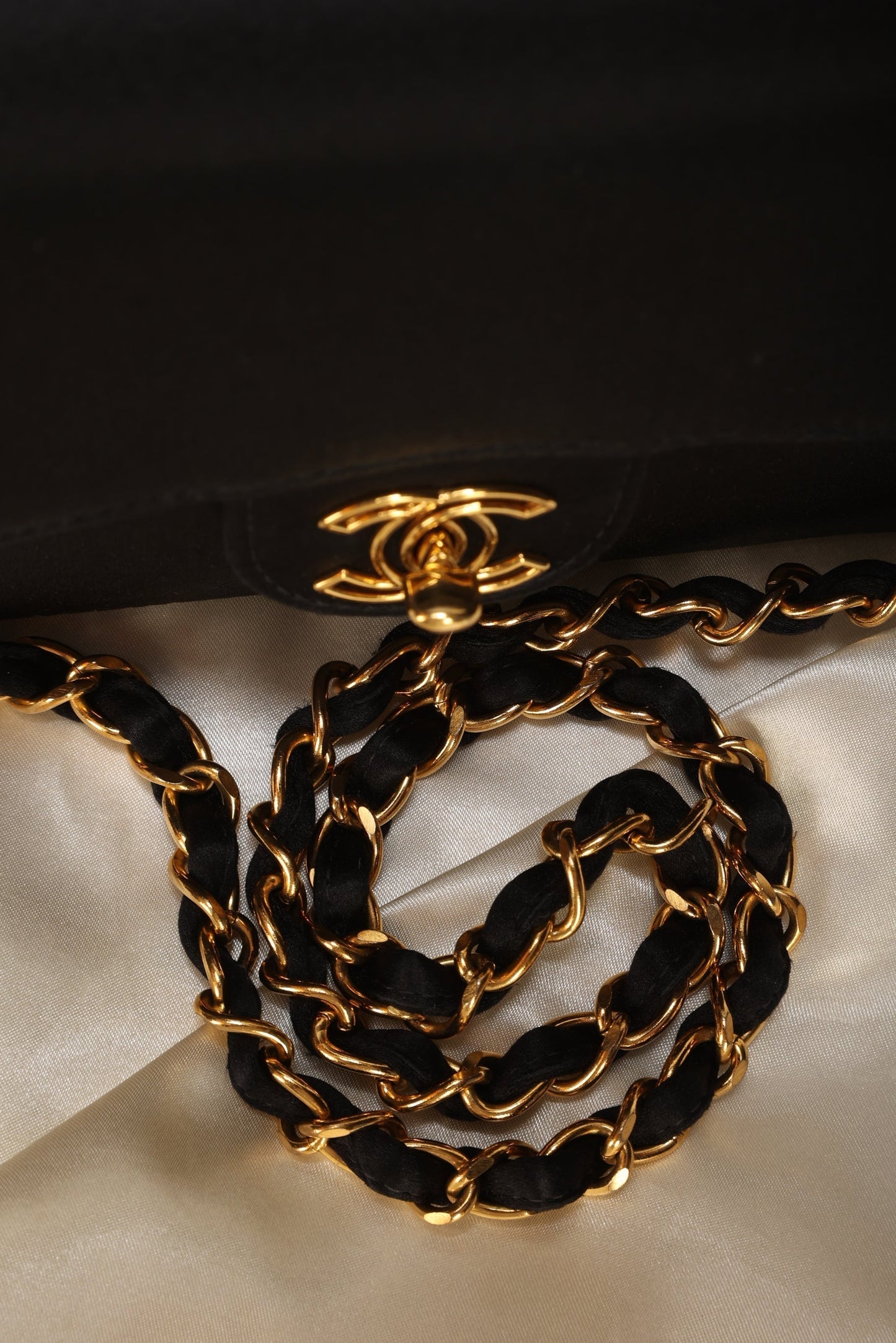 Extremely Rare Chanel Satin Mini Half Flap