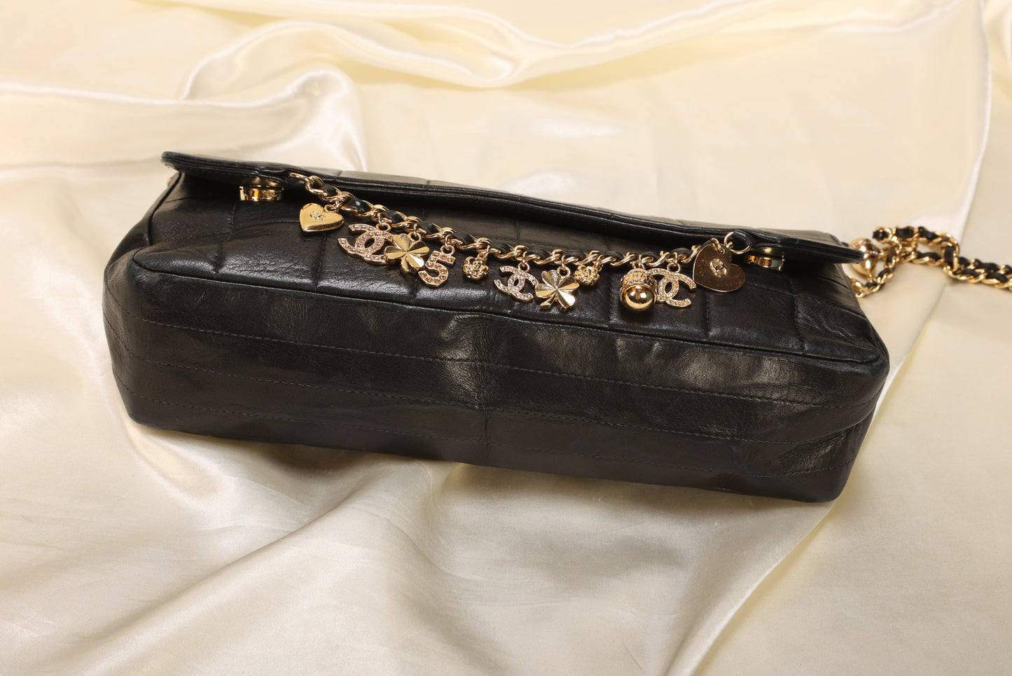 Extremely Rare Chanel Lambskin Charm Chocolate Bar