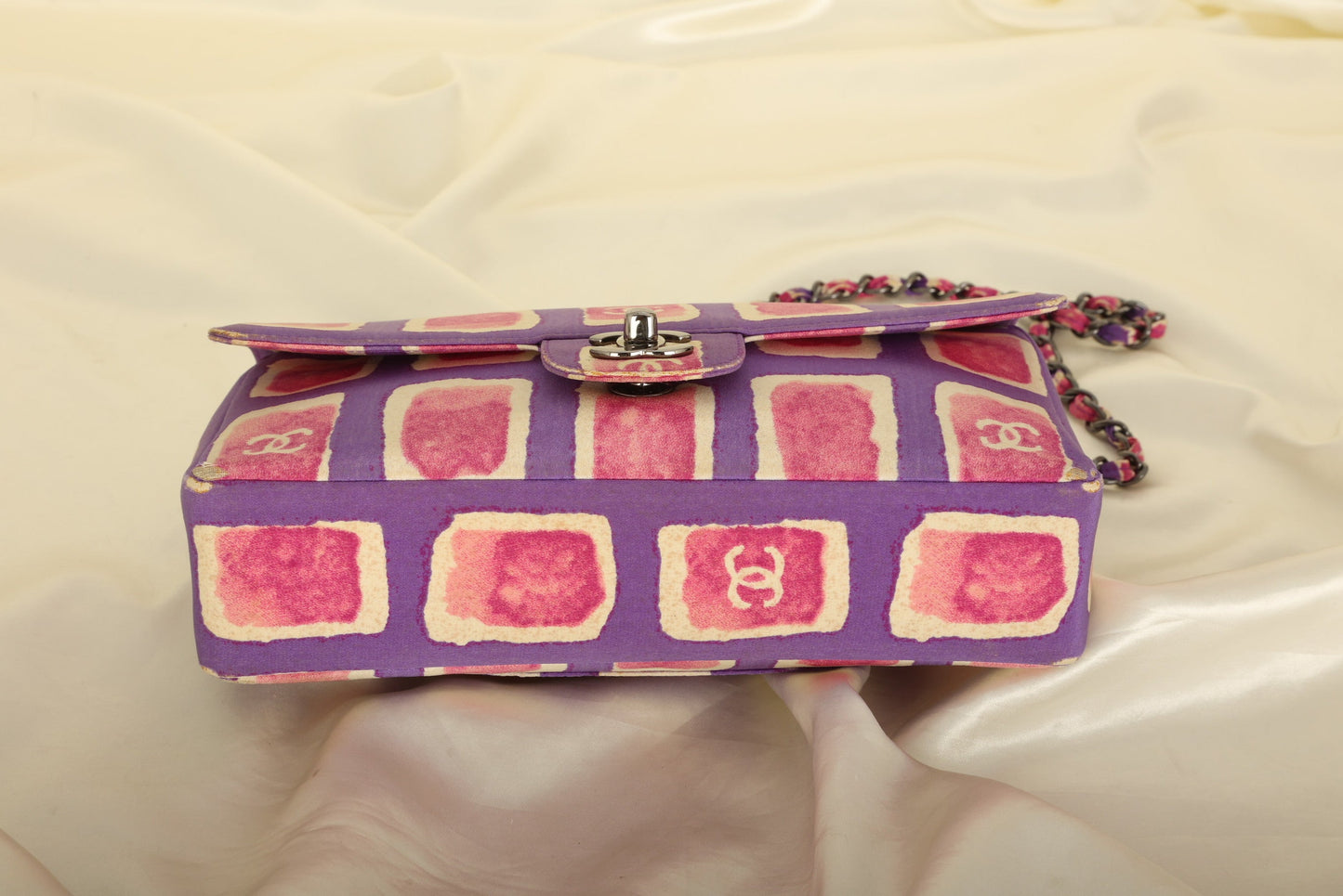 Extremely Rare Chanel Canvas Watercolor Single Flap