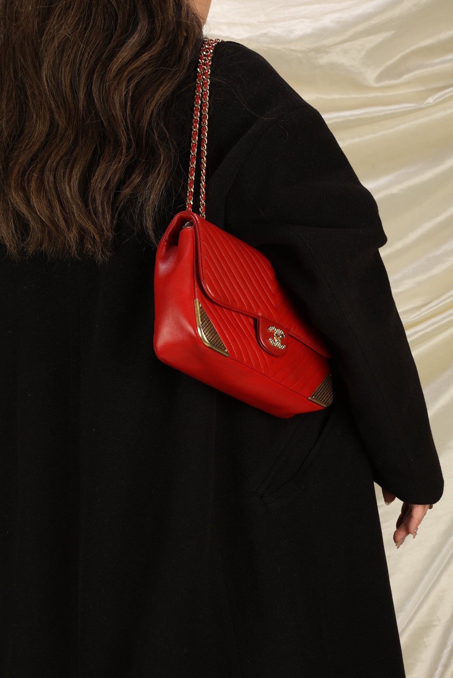 Chanel Rock the Corner Chevron Lambskin Half Flap