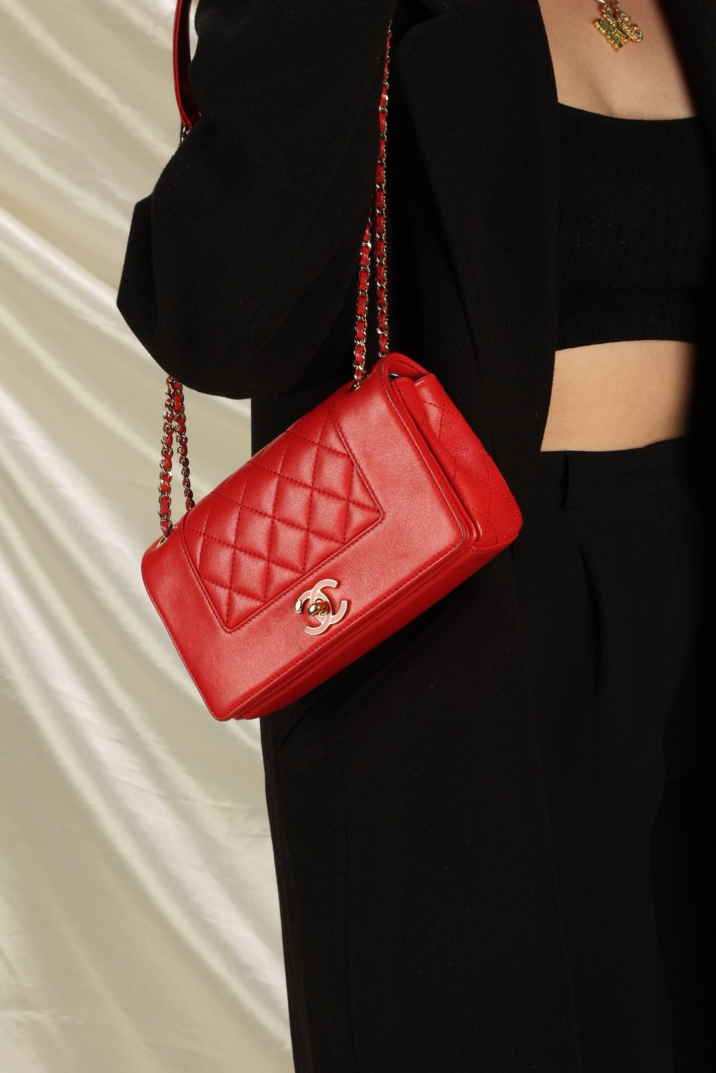 Chanel Mademoiselle Sheepskin Shoulder Bag