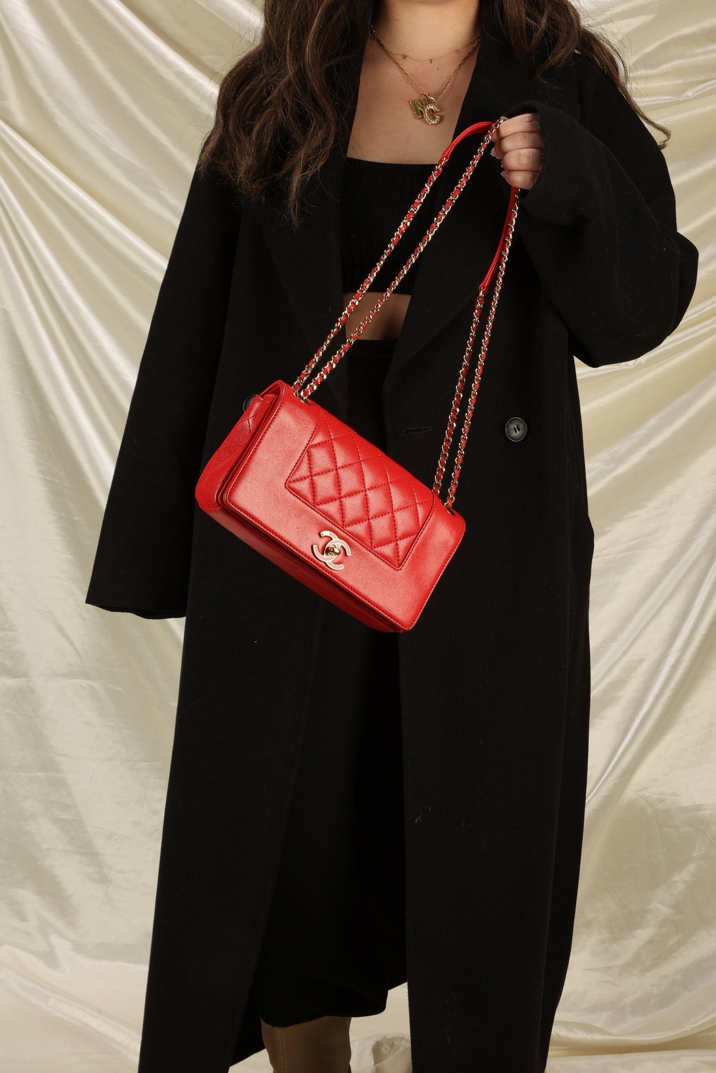 Chanel Mademoiselle Sheepskin Shoulder Bag