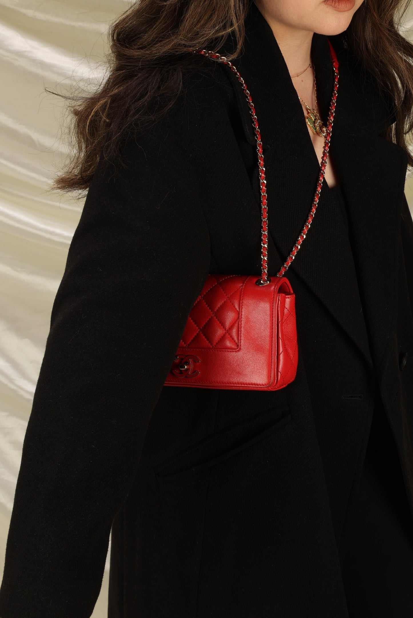 Chanel Mademoiselle Sheepskin Shoulder Bag