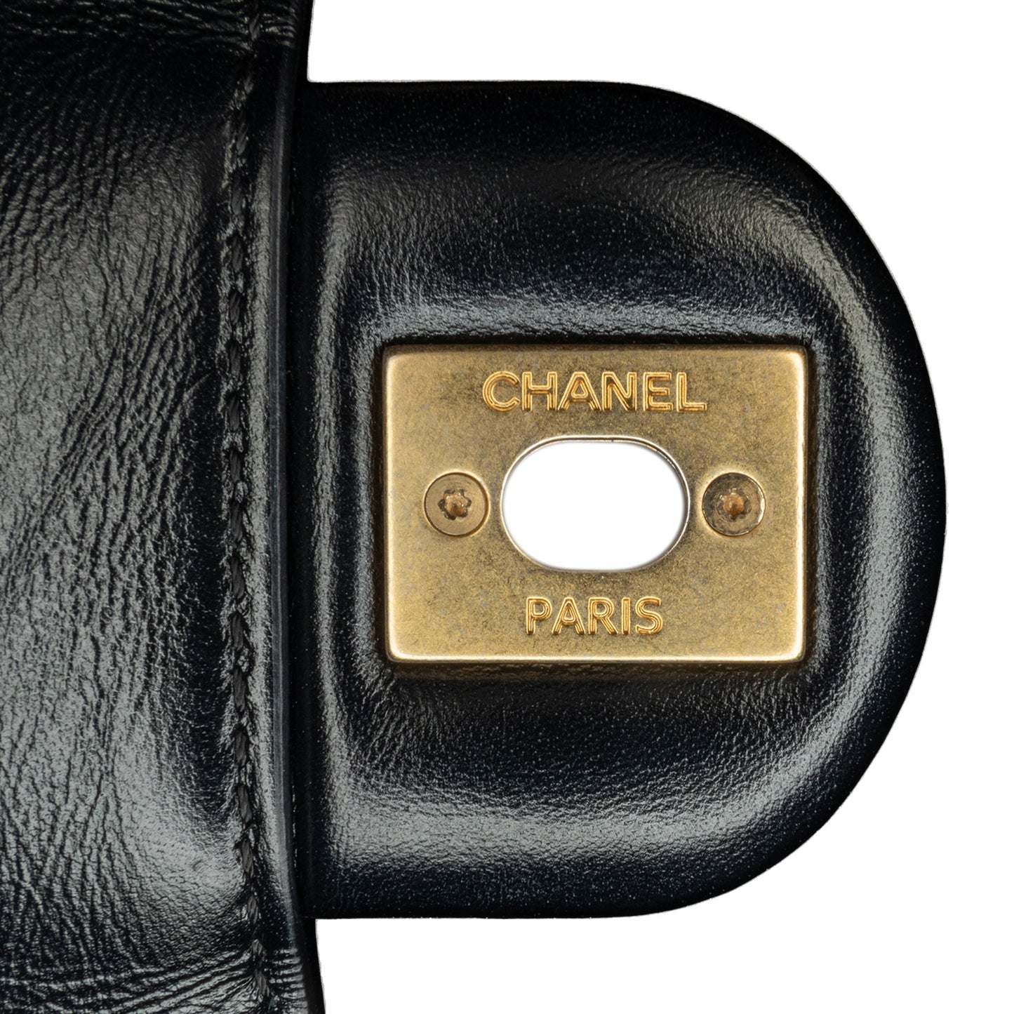 Chanel Sac CC Quilted Calfskin Round Moon Messenger Flap