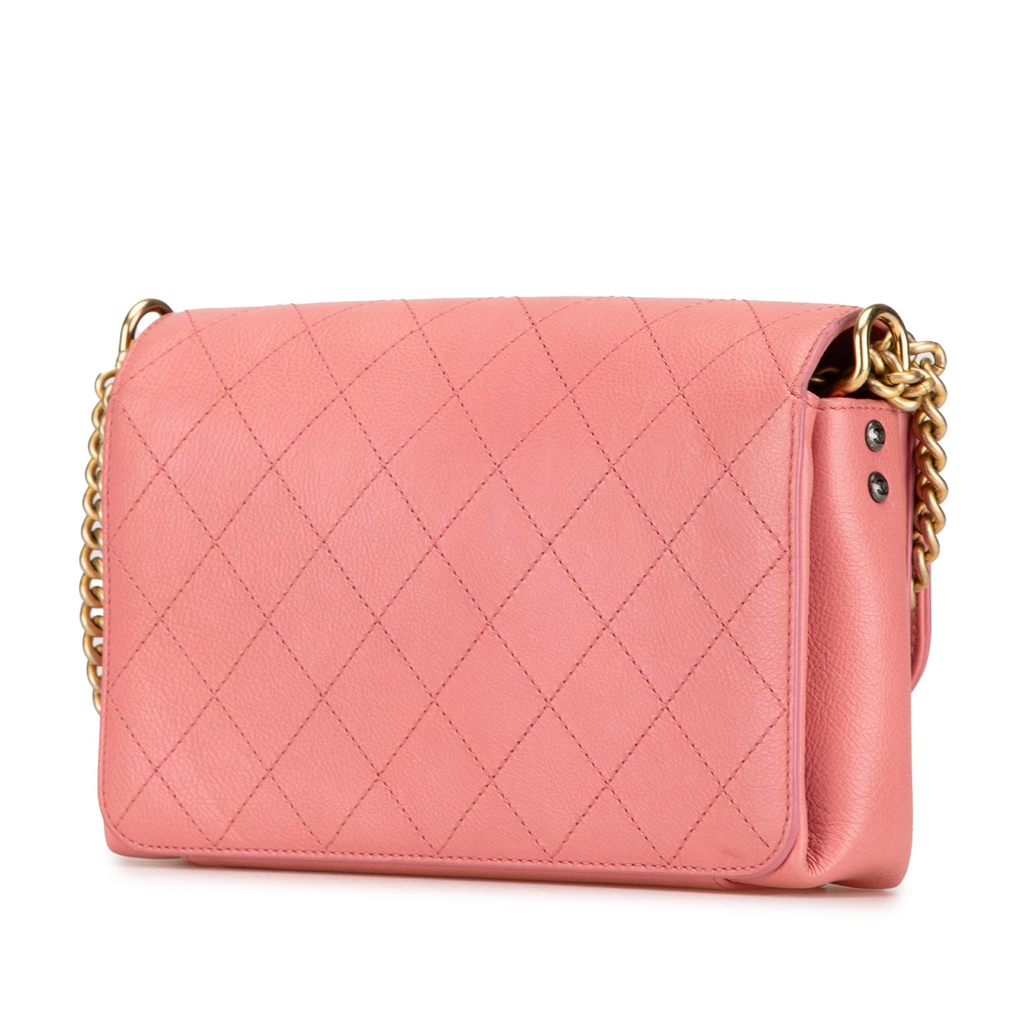 Chanel Sac Quilted Calfskin Straight Lined Flap