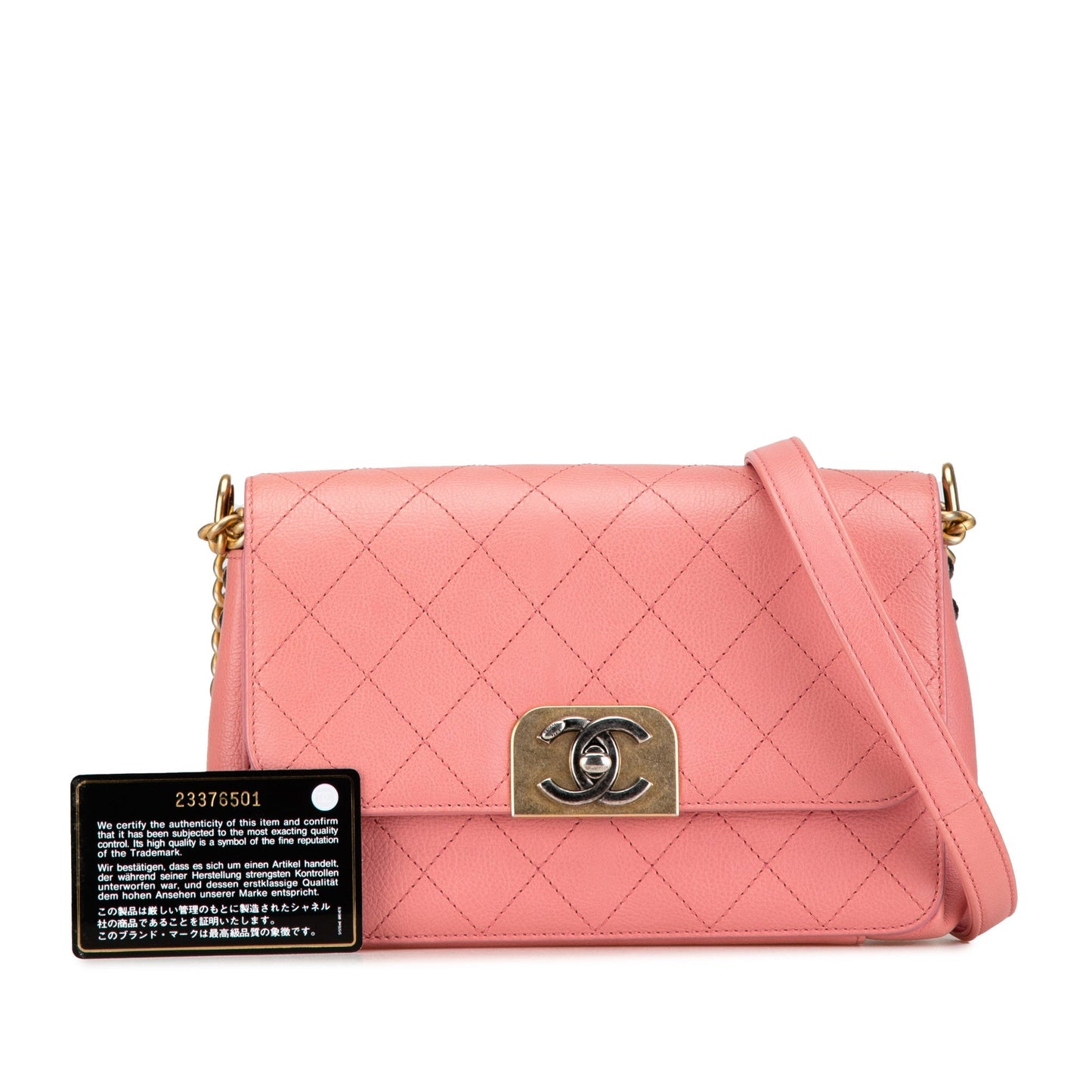 Chanel Sac Quilted Calfskin Straight Lined Flap