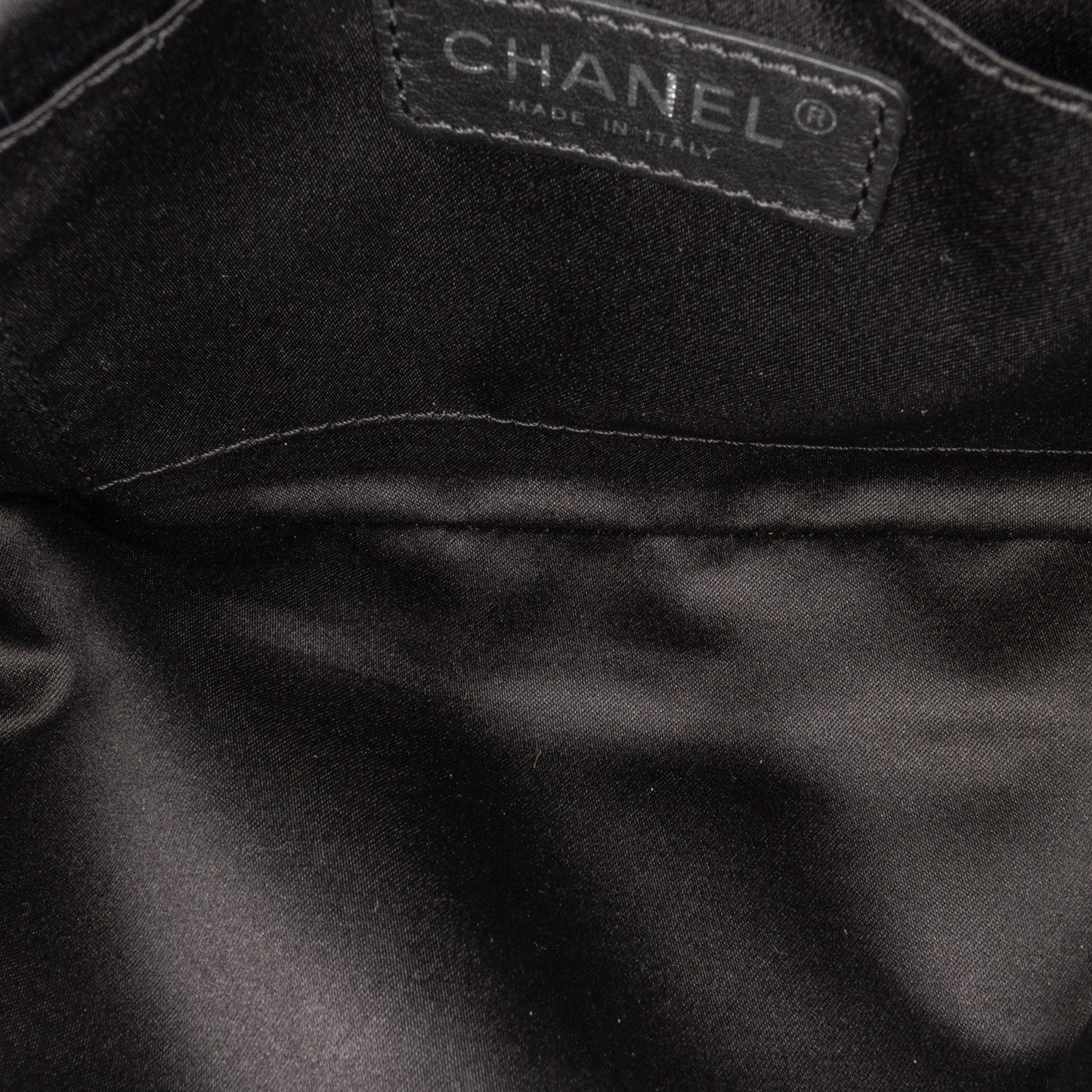 Black Chanel Quilted Lambskin Accordion Flap Shoulder Bag