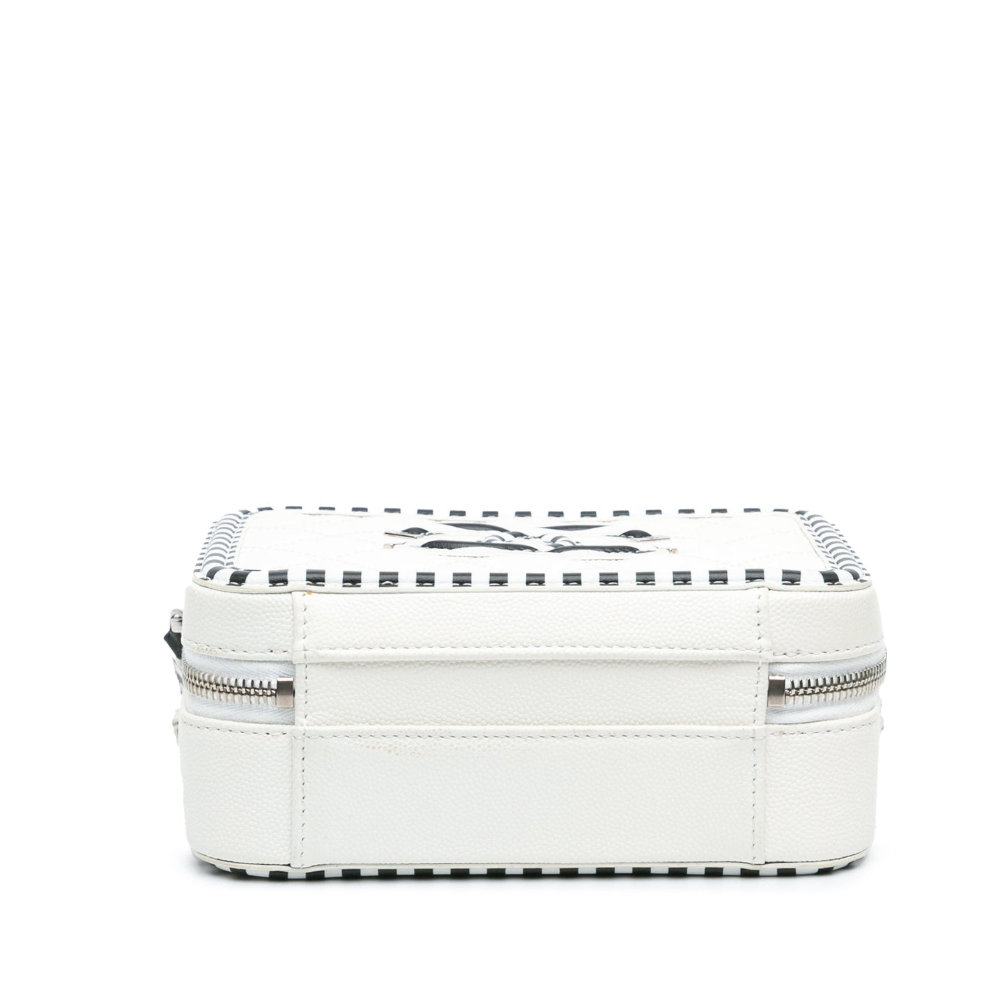 Chanel Sac Small Caviar CC Filigree Striped Vanity Case