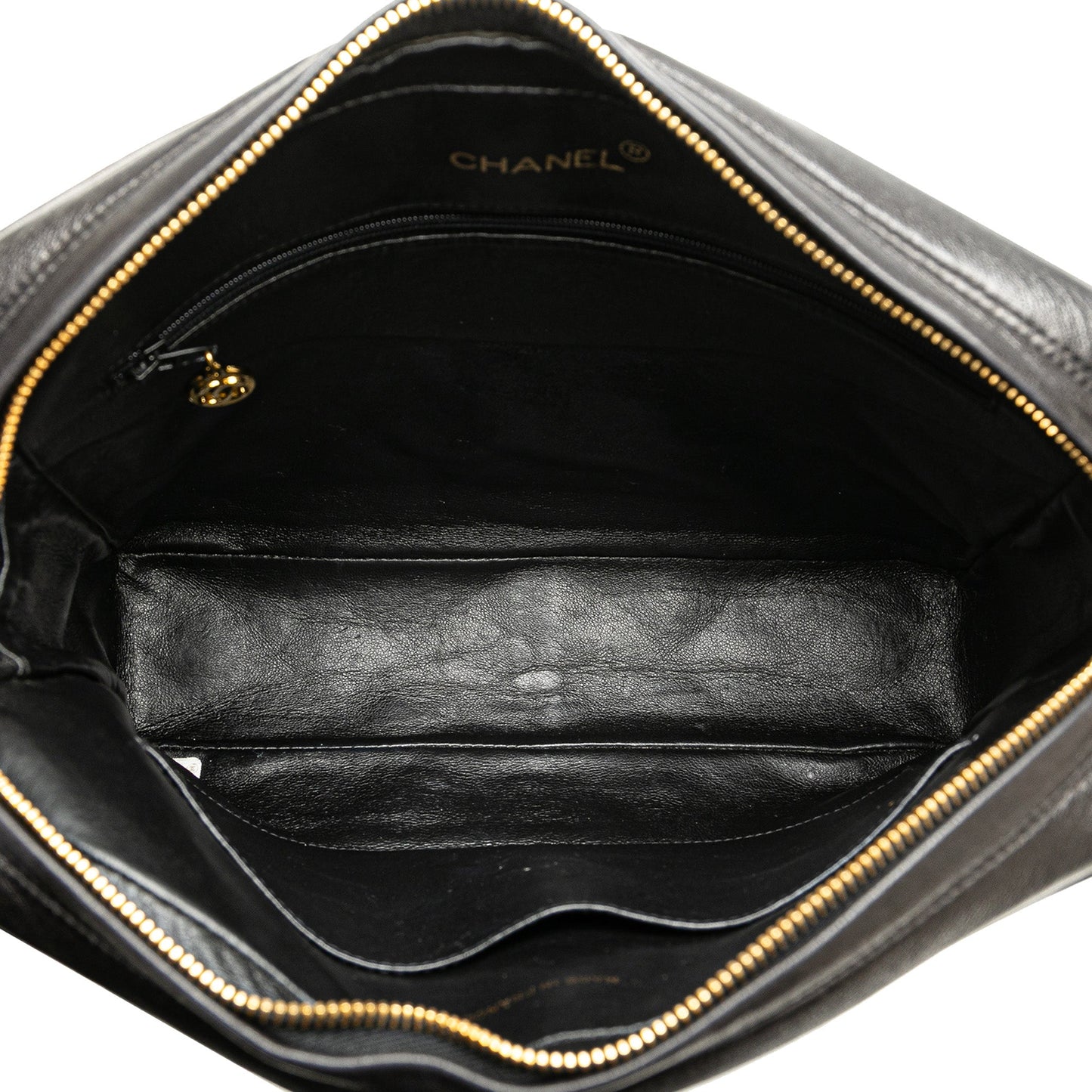 Black Chanel Quilted Lambskin Tassel Camera Bag