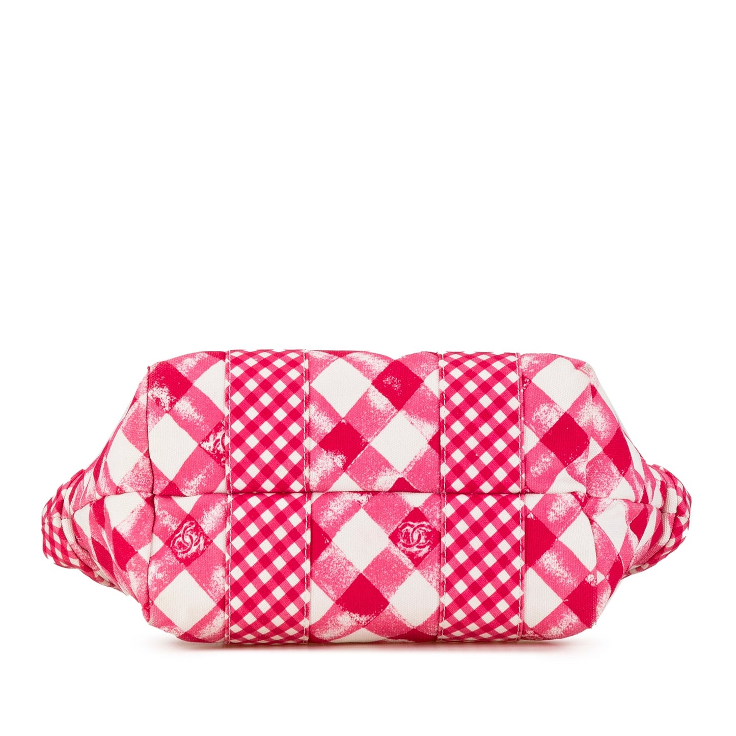 Chanel Sac Canvas Gingham Handbag