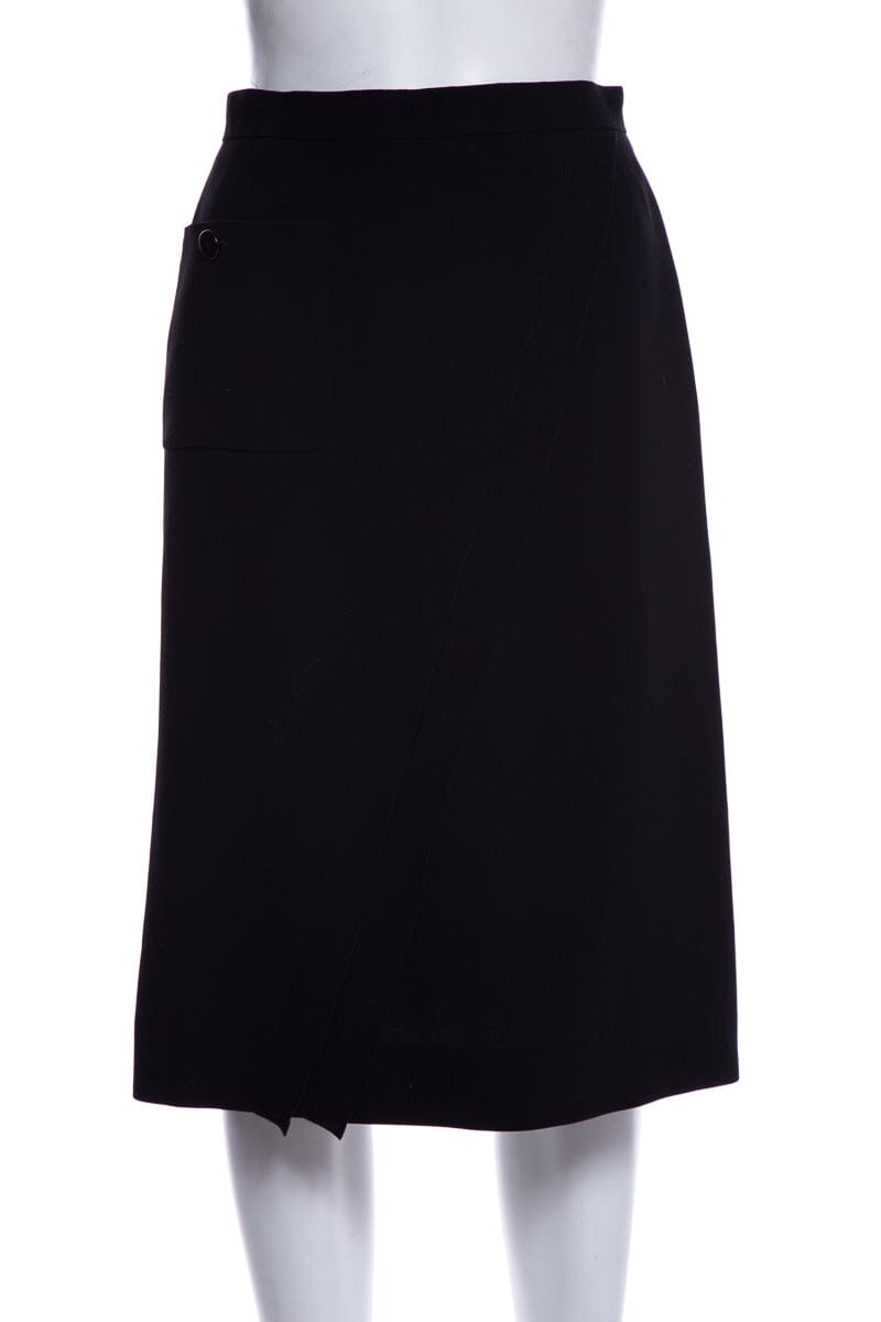 Chanel Black Pencil Skirt SZ 38
