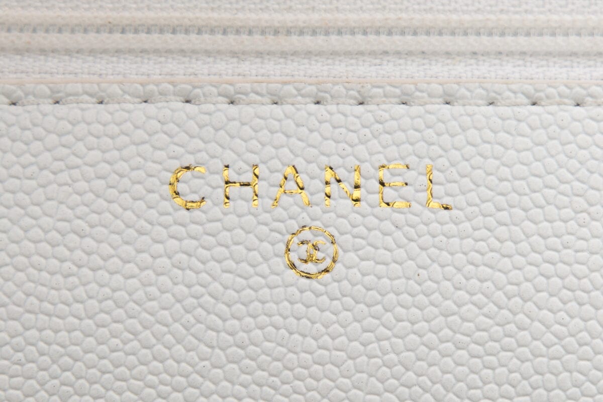 Chanel 2020-21 White Caviar Flap Cross-Body