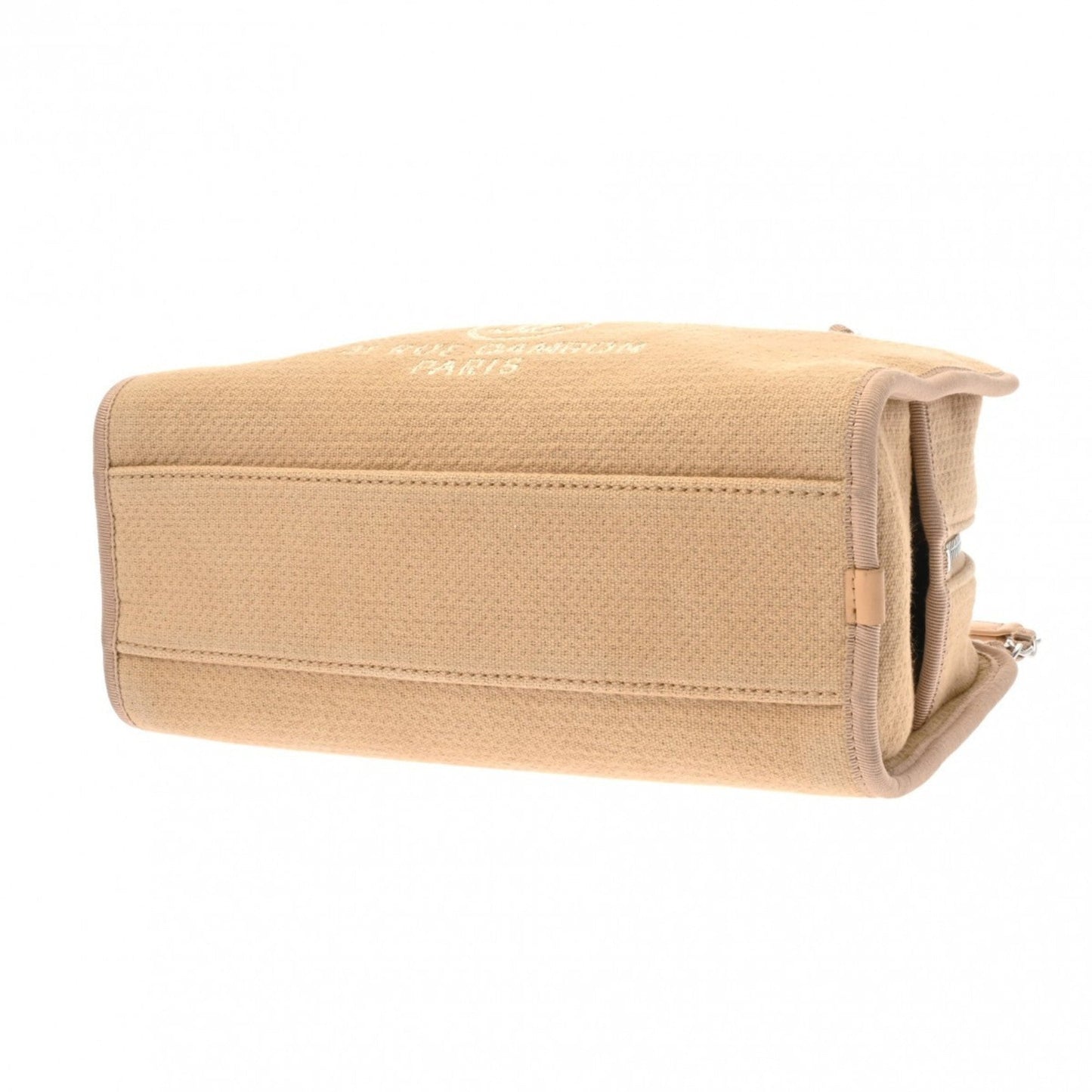 Chanel Sac Deauville en toile beige