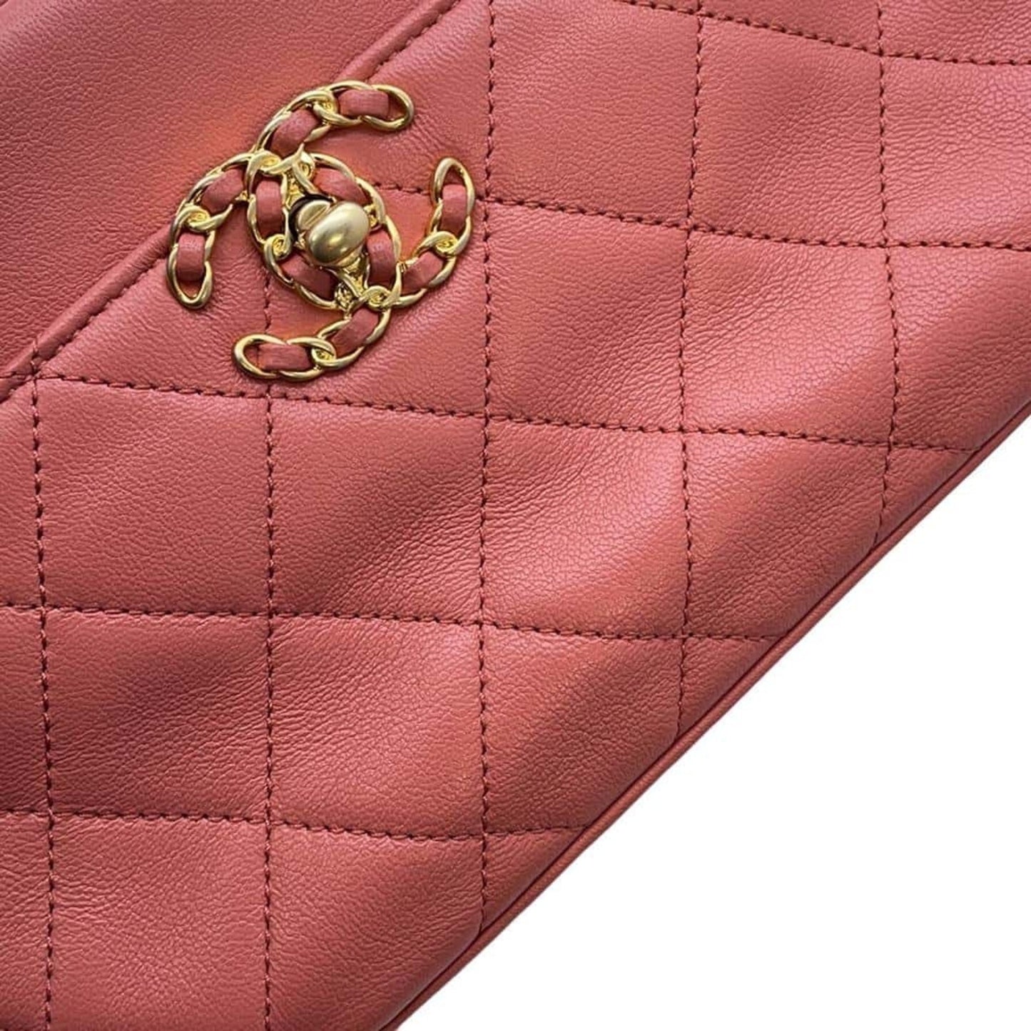 Chanel Sac Camera en cuir rose