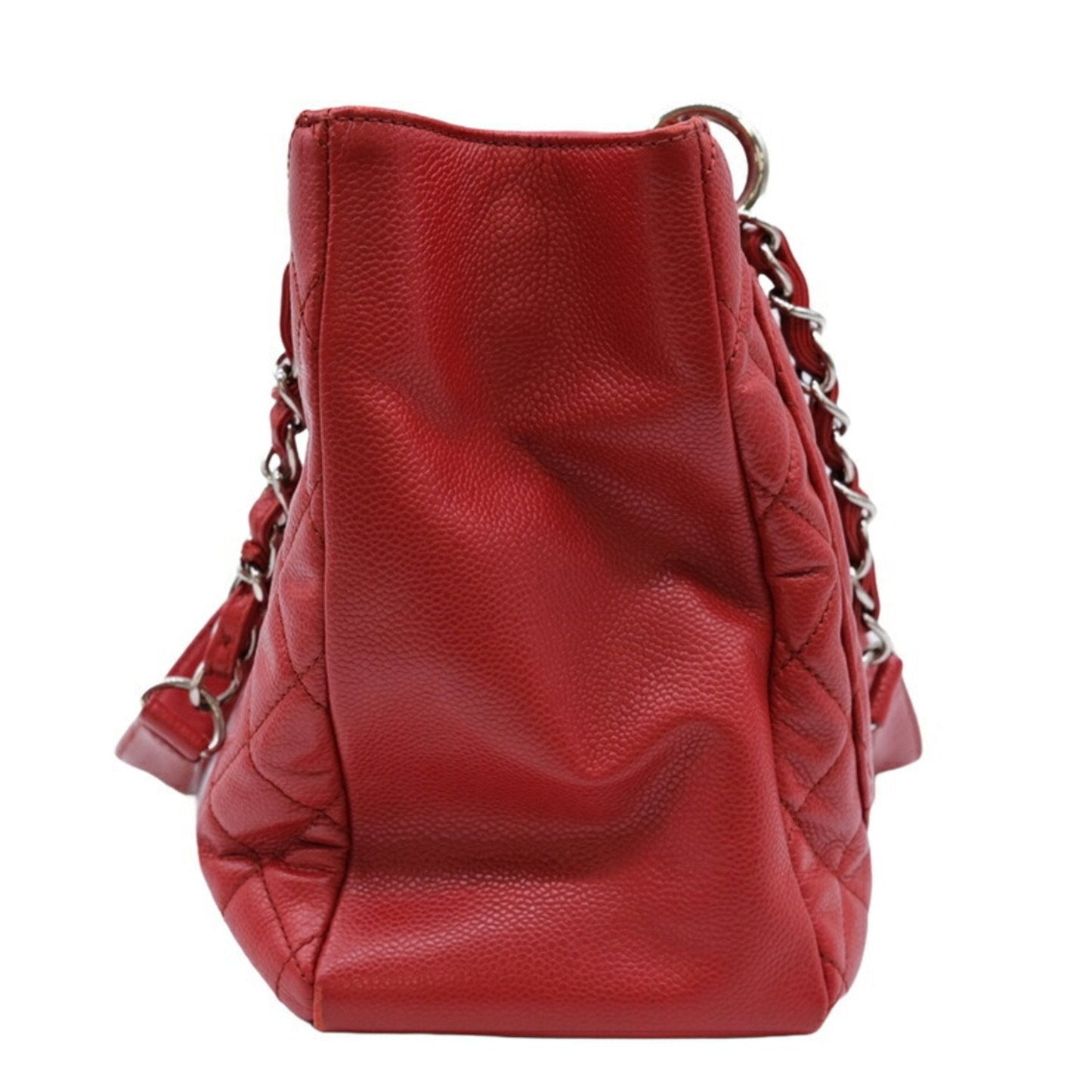 Chanel Sac GST en cuir caviar rouge