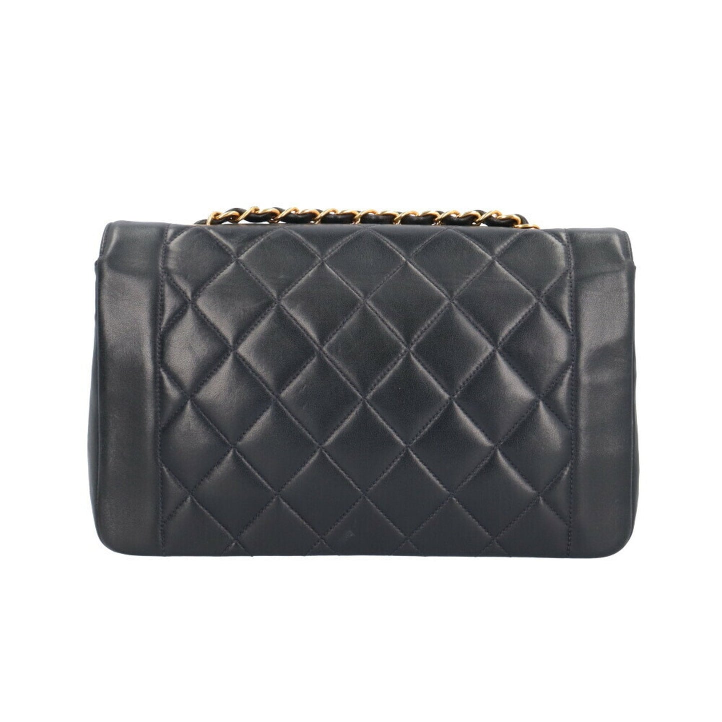 Chanel Sac Diana en cuir bleu
