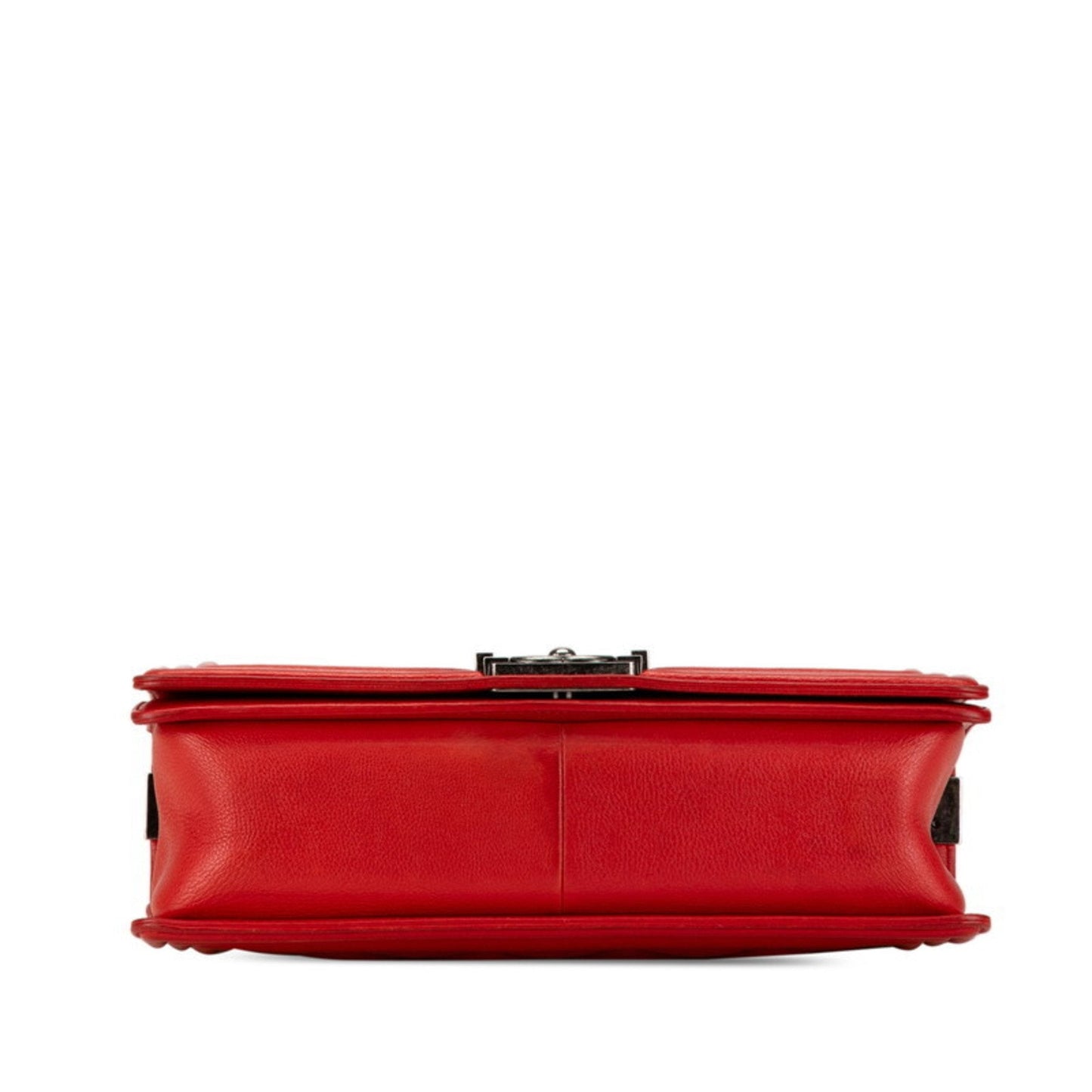 Chanel Sac Boy en cuir rouge