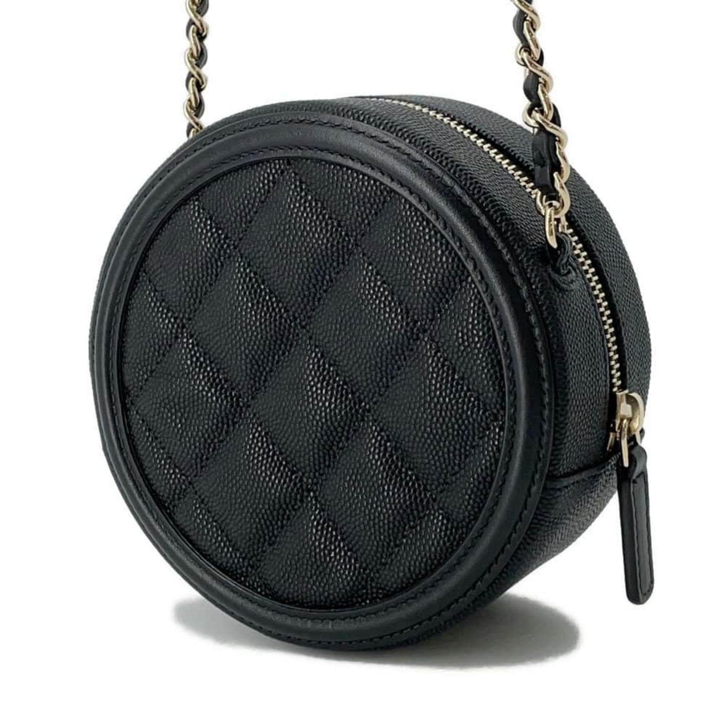 Chanel Sac Filigree en cuir caviar noir