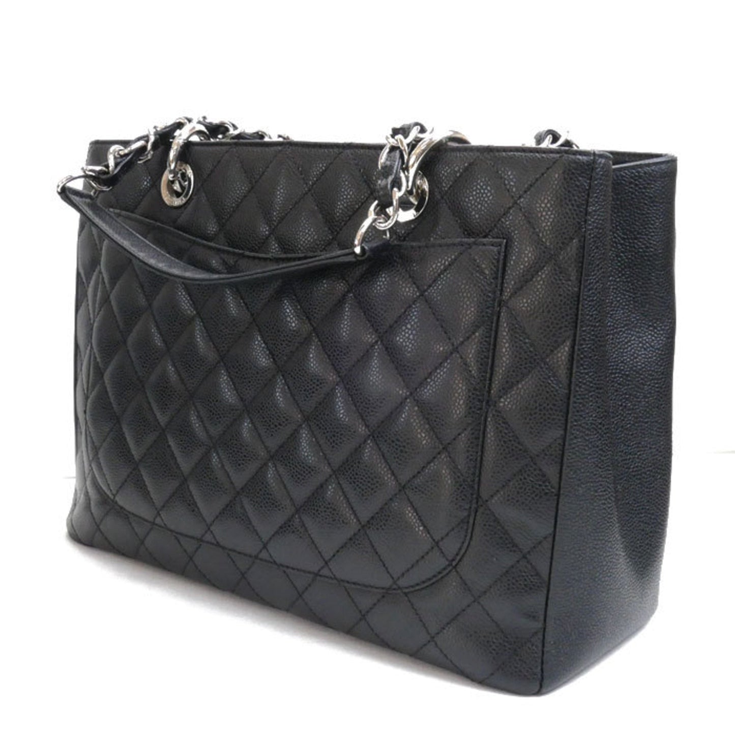 Chanel Sac GST en cuir caviar noir