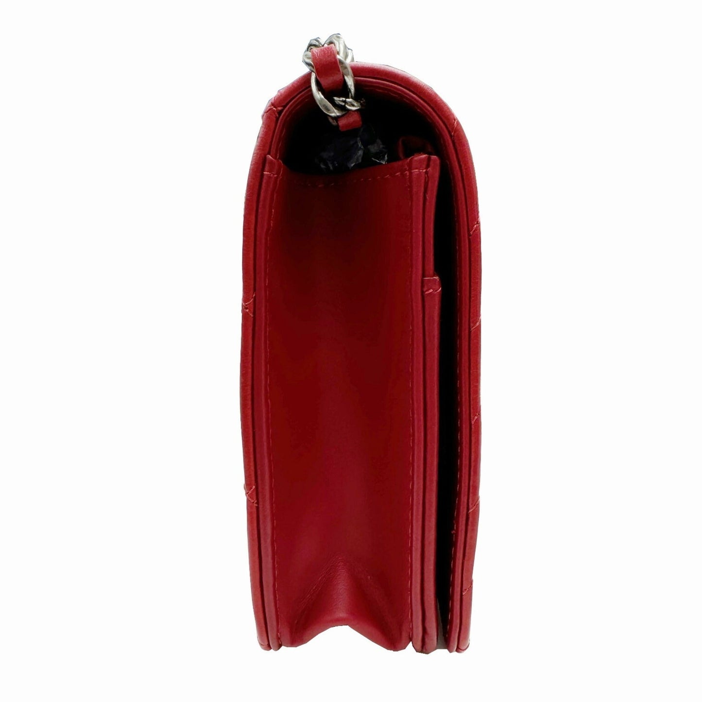 Chanel Sac Boy en cuir rouge