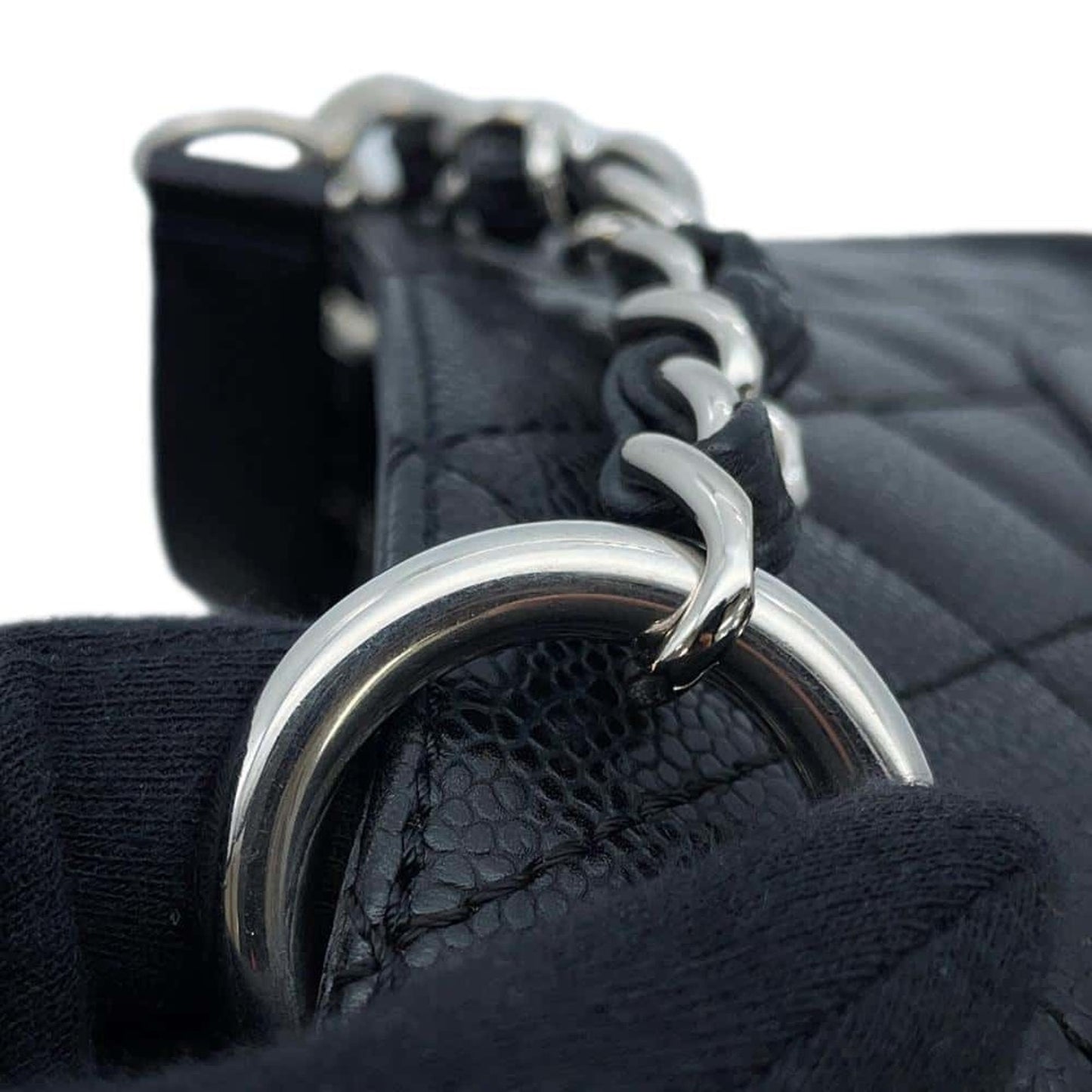 Chanel Sac GST en cuir caviar noir