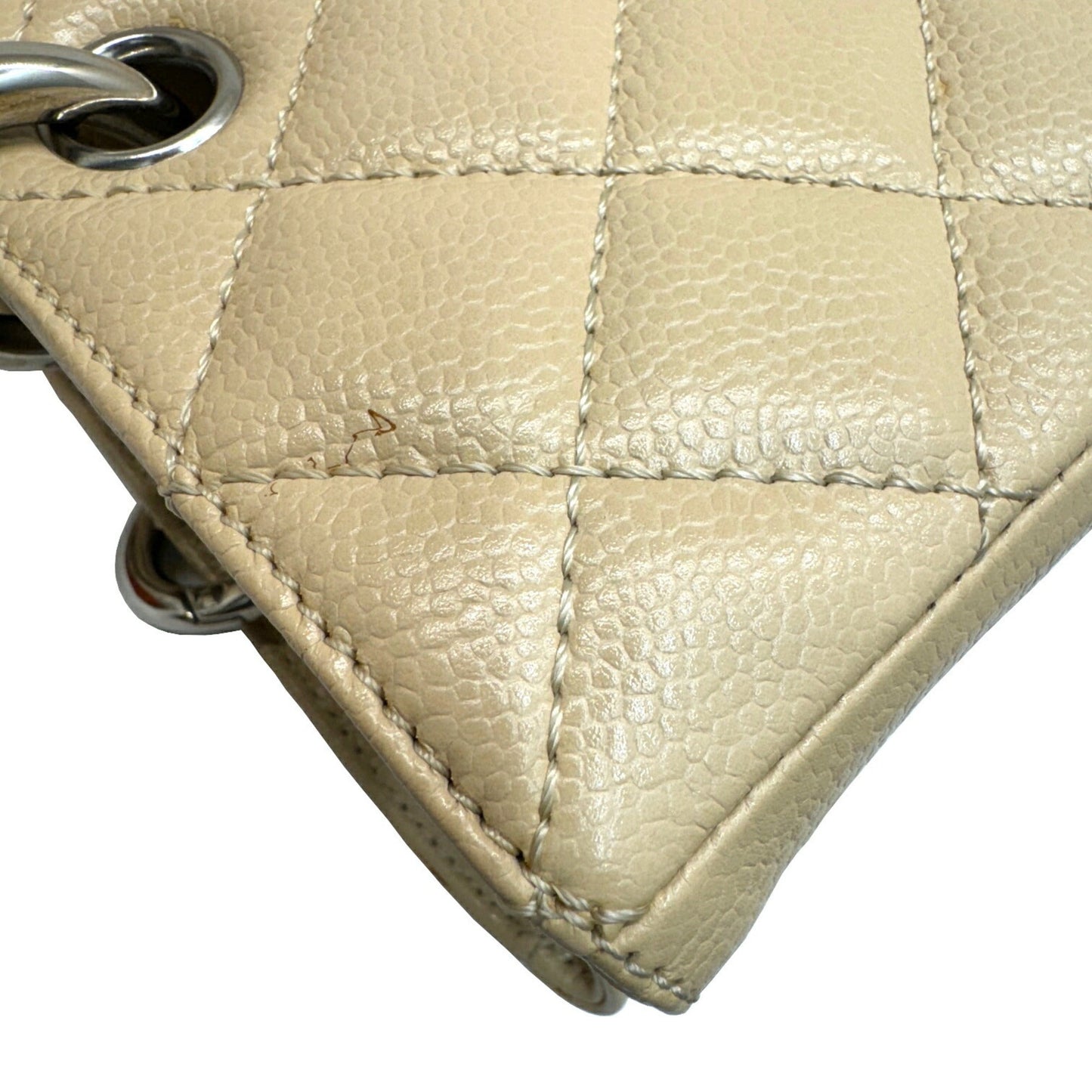 Chanel Sac GST en cuir caviar beige