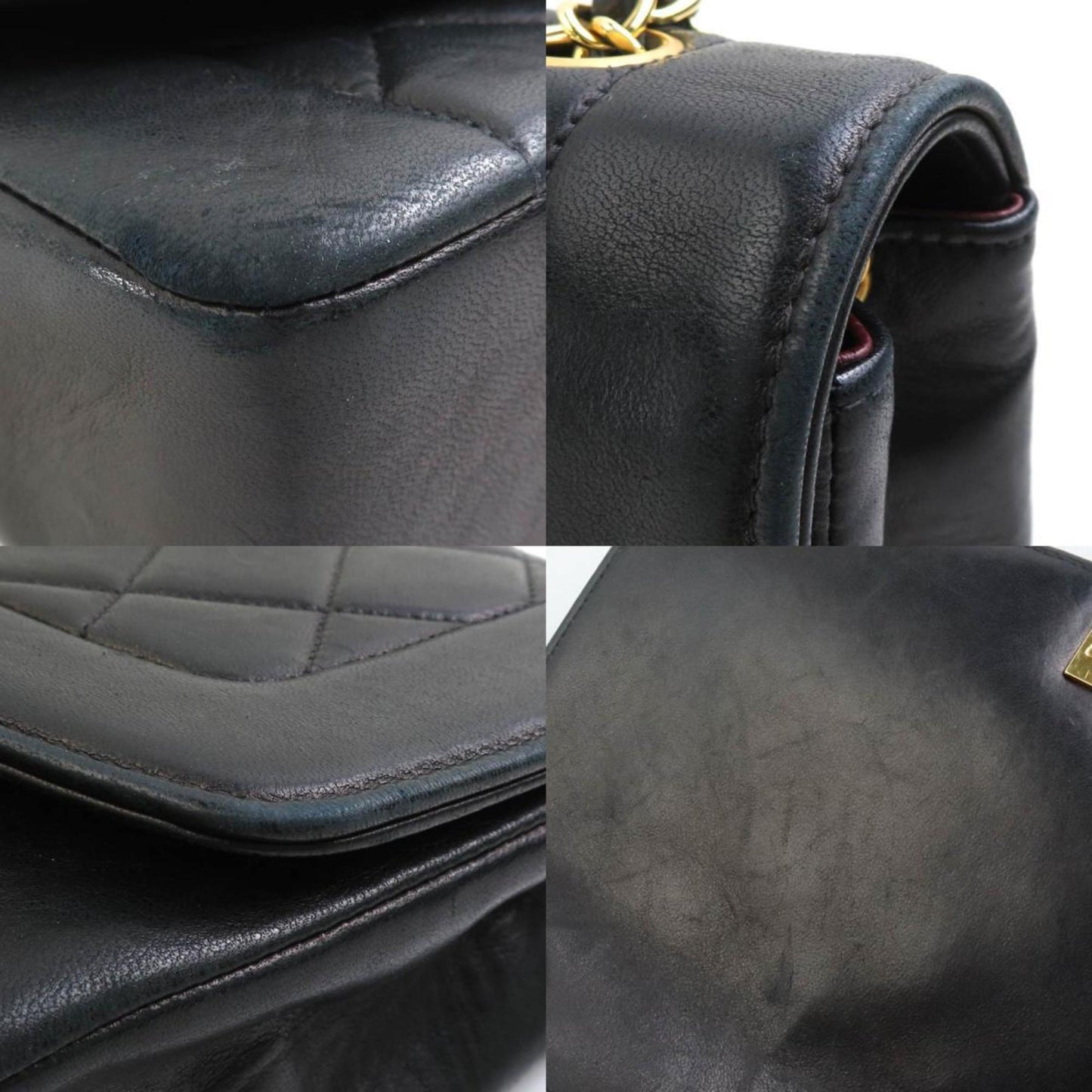 Chanel Sac Diana en cuir noir