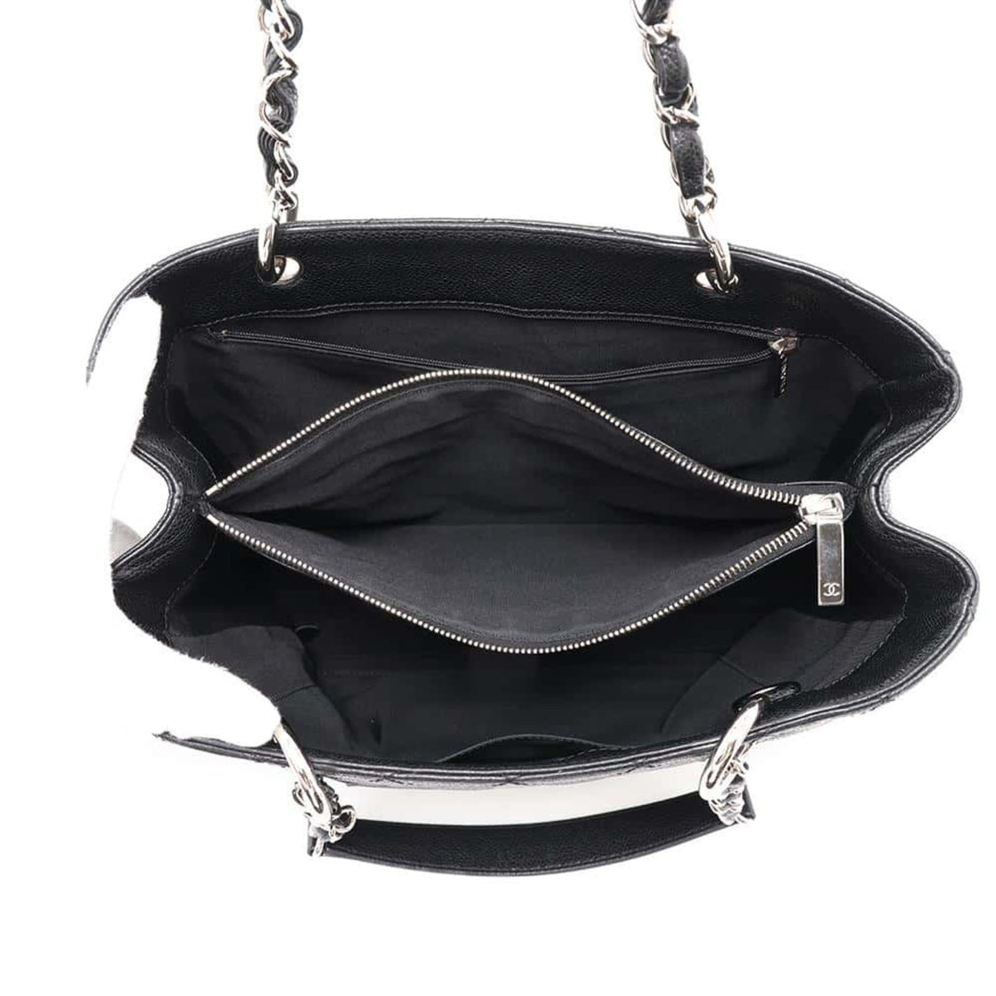 Chanel Sac GST en cuir caviar noir