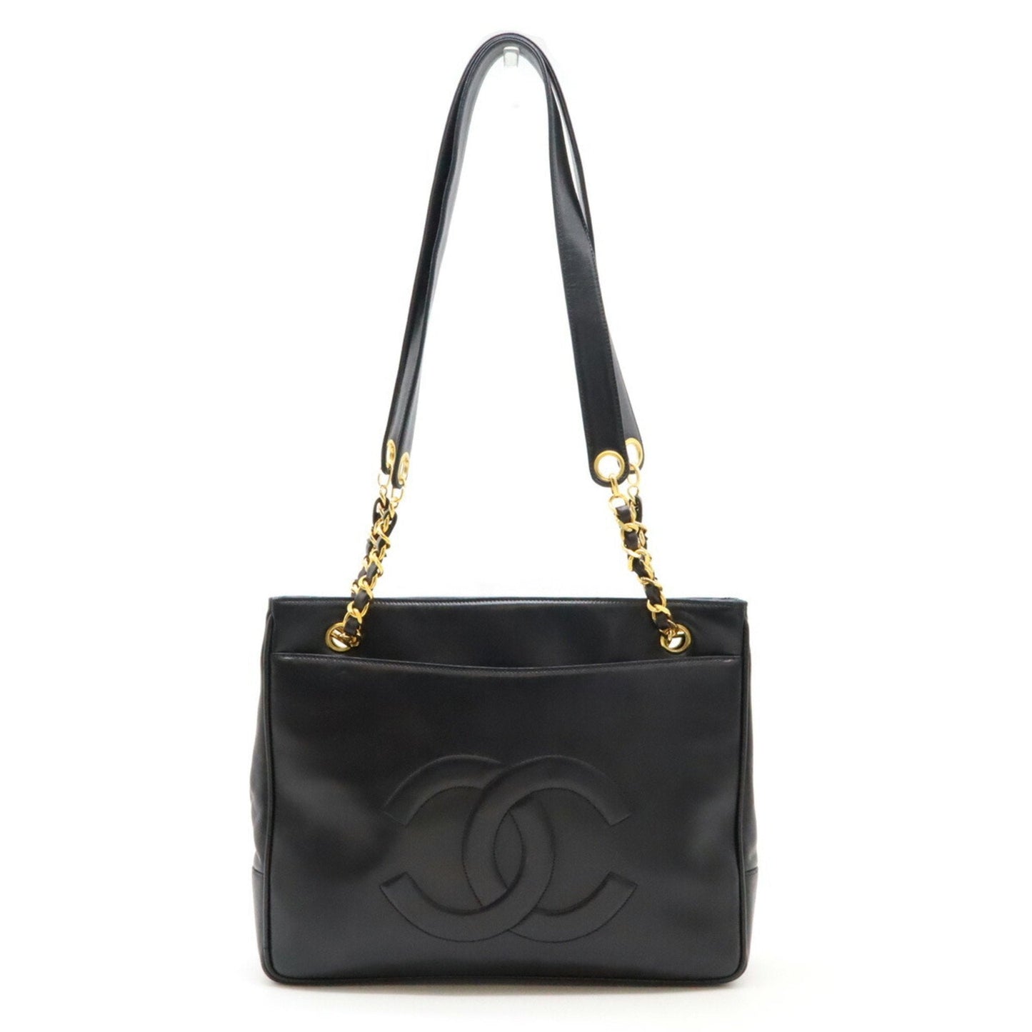 Chanel Sac Chain Tote en cuir noir