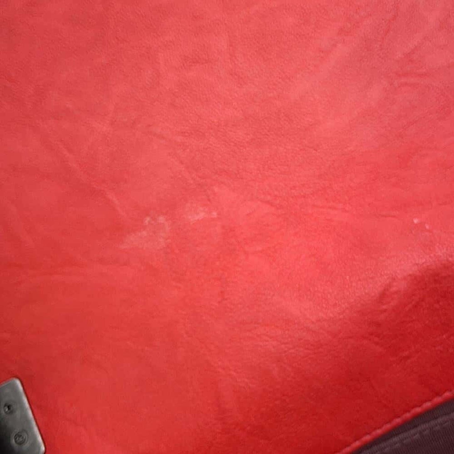 Chanel Sac Boy en cuir rouge