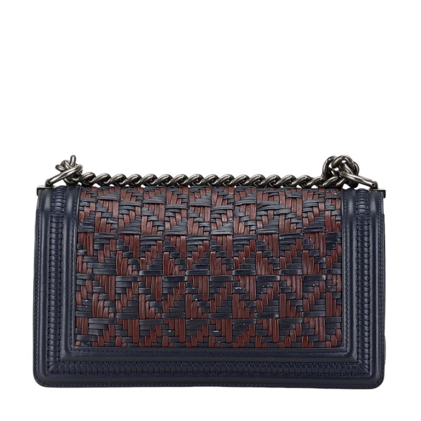 Chanel Sac Boy en cuir bleu