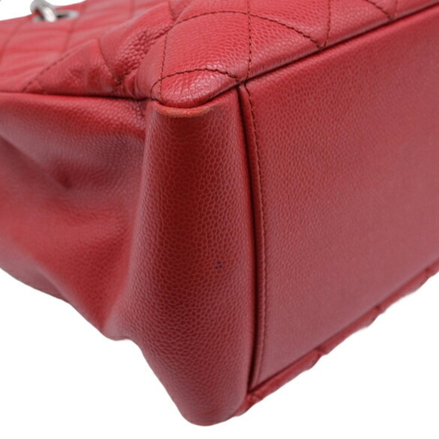 Chanel Sac GST en cuir caviar rouge