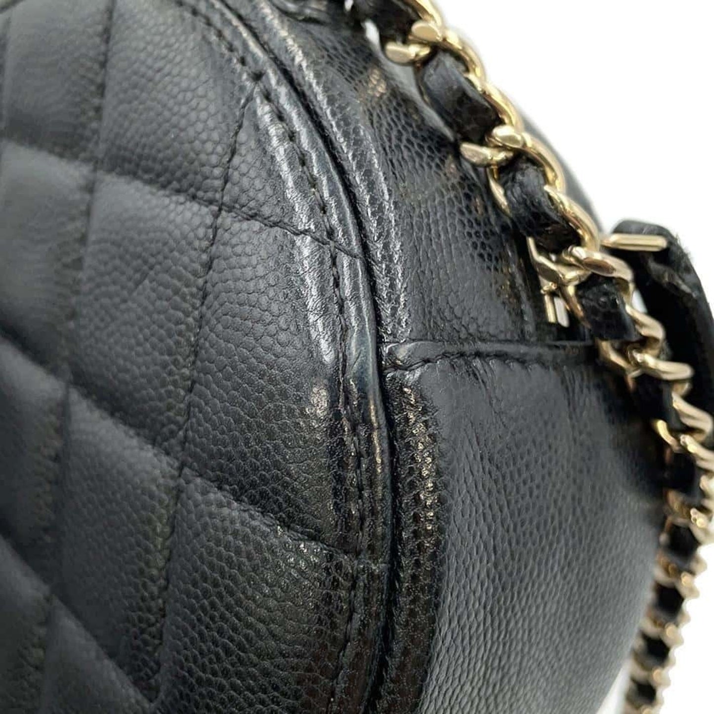 Chanel Sac Classic en cuir caviar noir