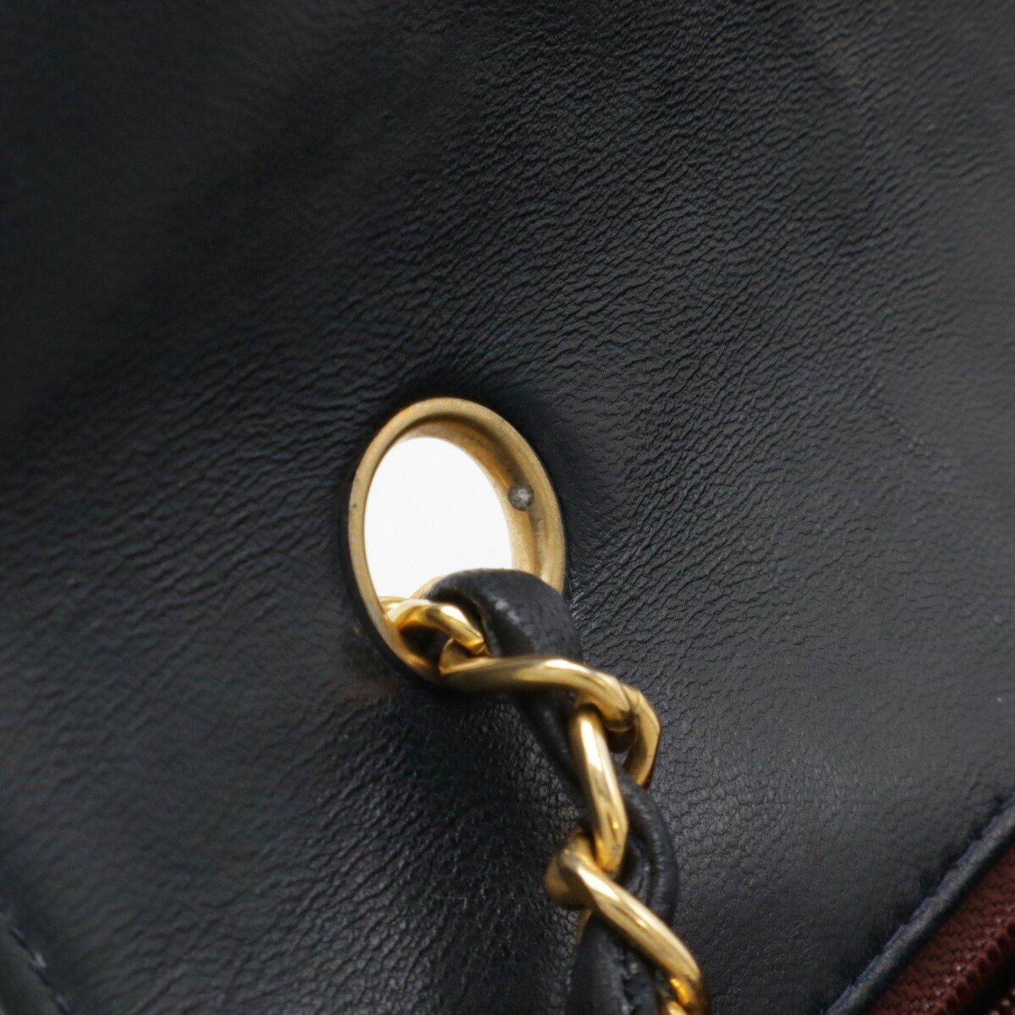 Chanel Sac Diana en cuir bleu