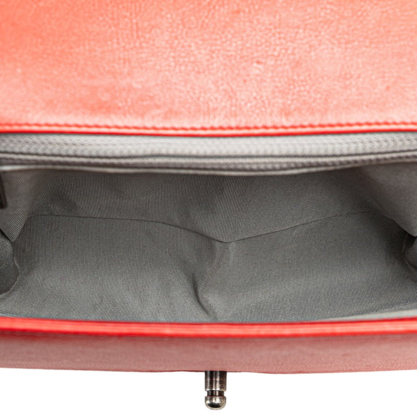 Chanel Sac Boy en cuir rouge