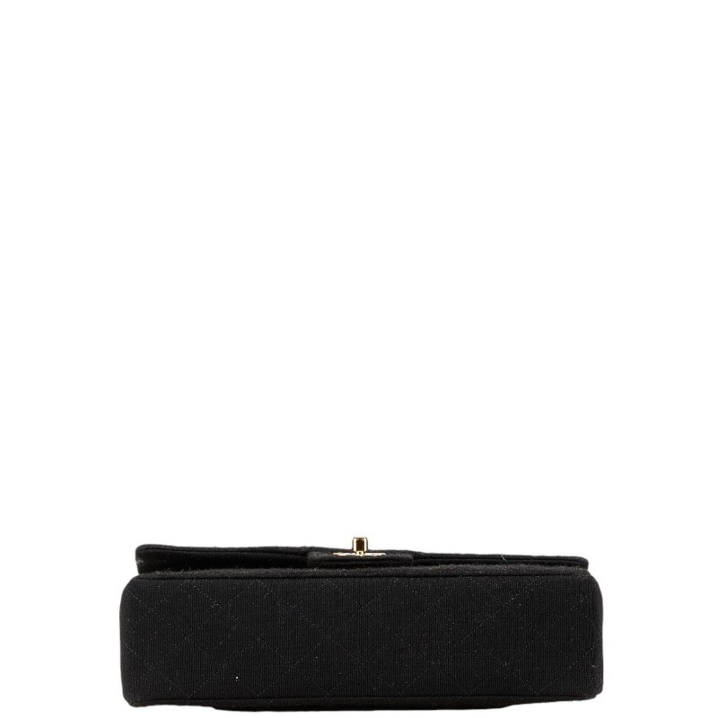 Chanel Sac Double Flap en coton noir
