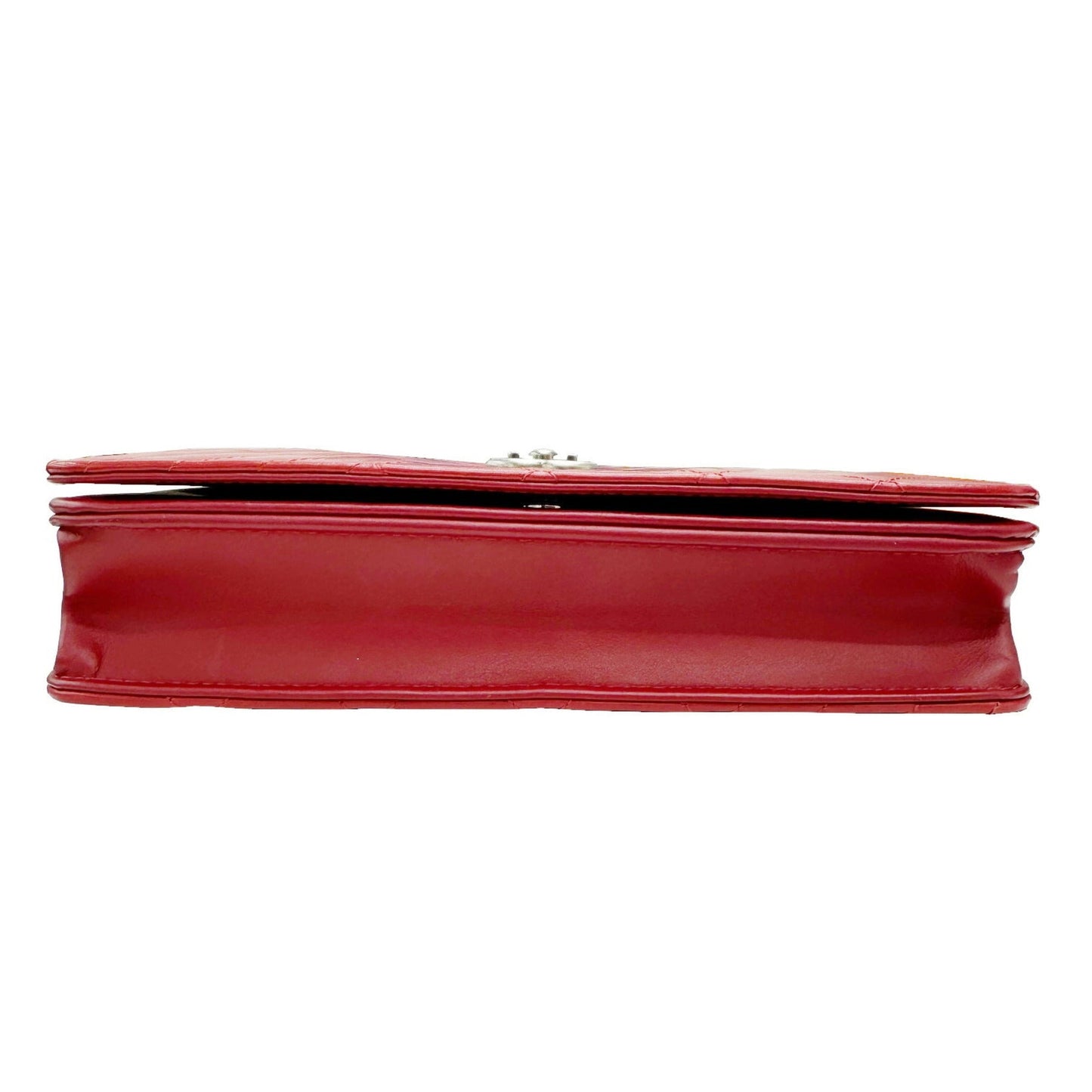 Chanel Sac Boy en cuir rouge