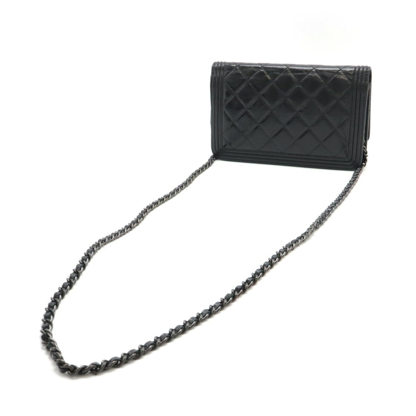 Chanel Sac Boy en cuir noir