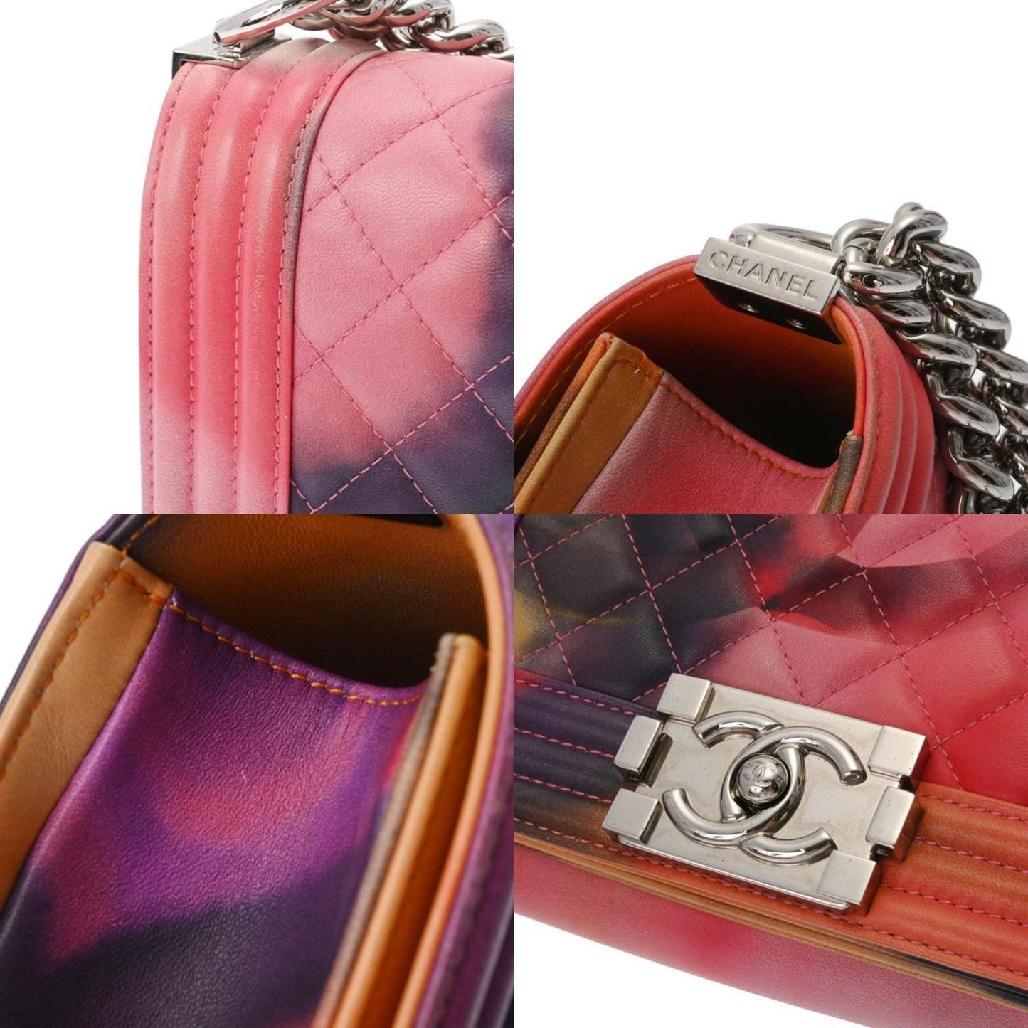 Chanel Sac Boy en cuir marble