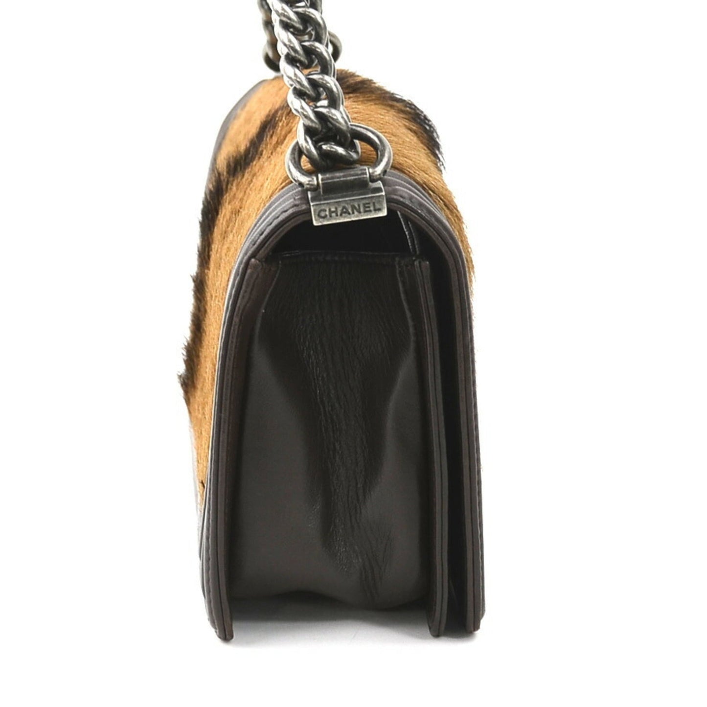 Chanel Sac Boy en cuir marron