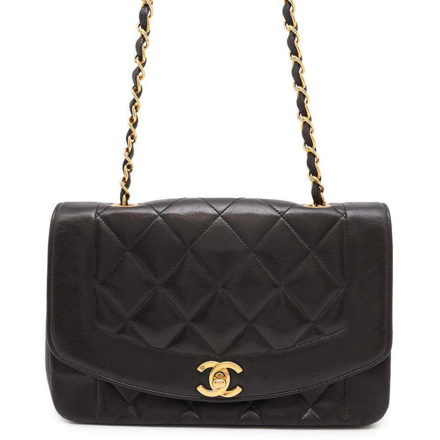 Chanel Sac Diana en cuir noir