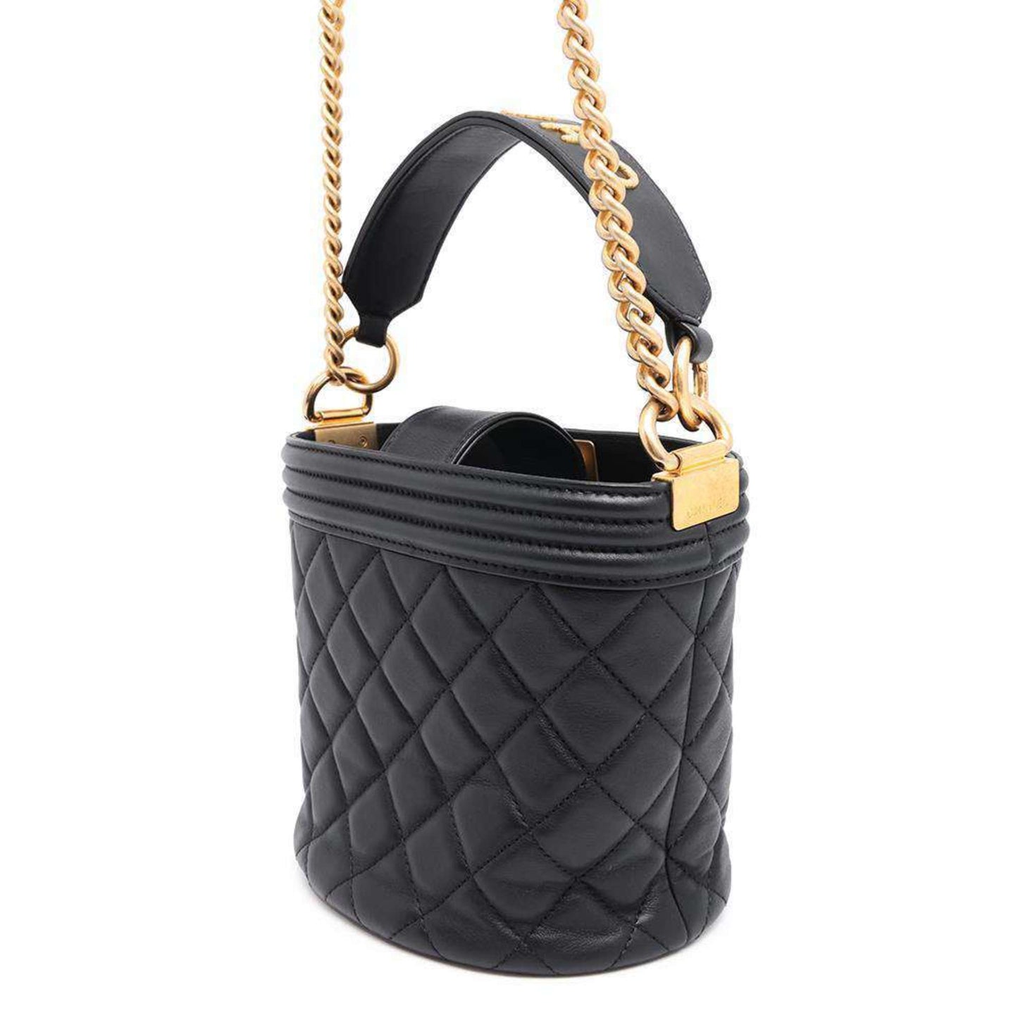 Chanel Sac Boy en cuir noir