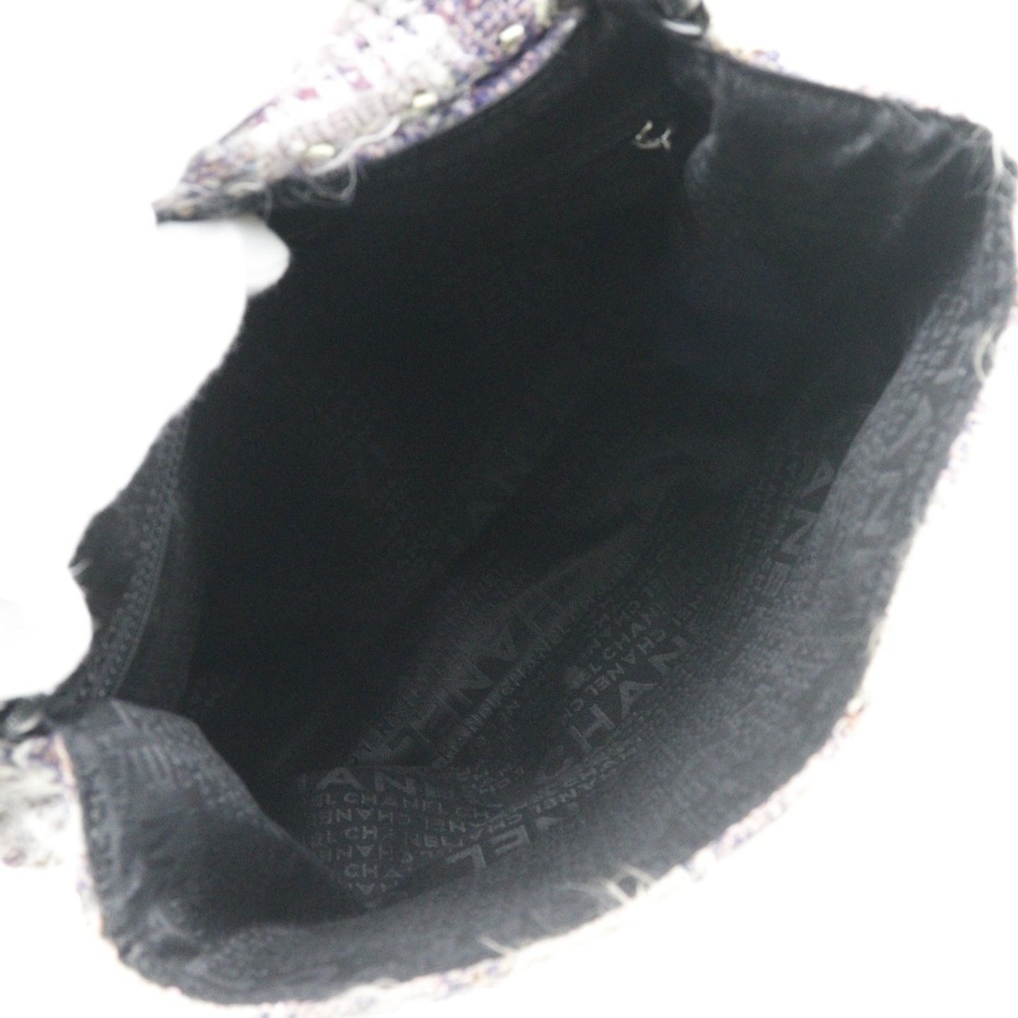Chanel Sac Flap en tweed violet
