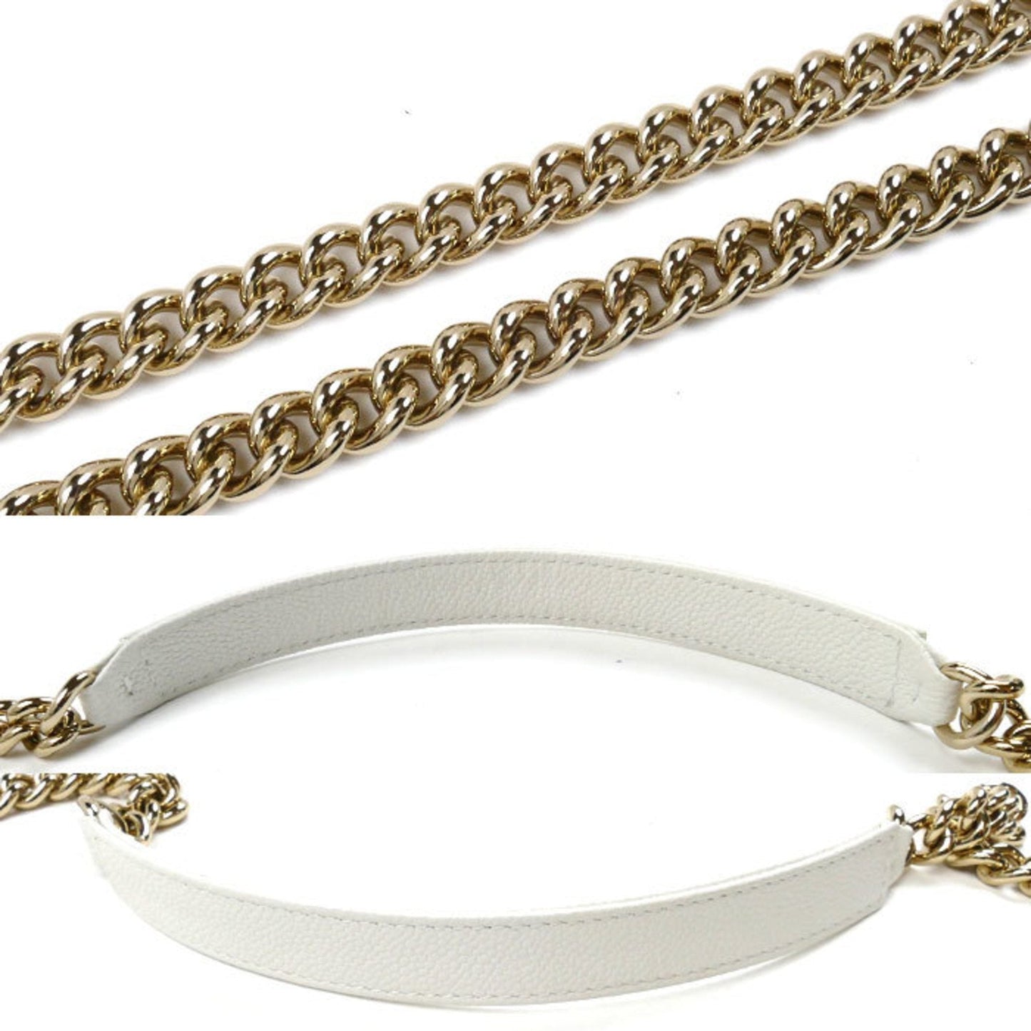 Chanel Sac Boy en cuir caviar blanc