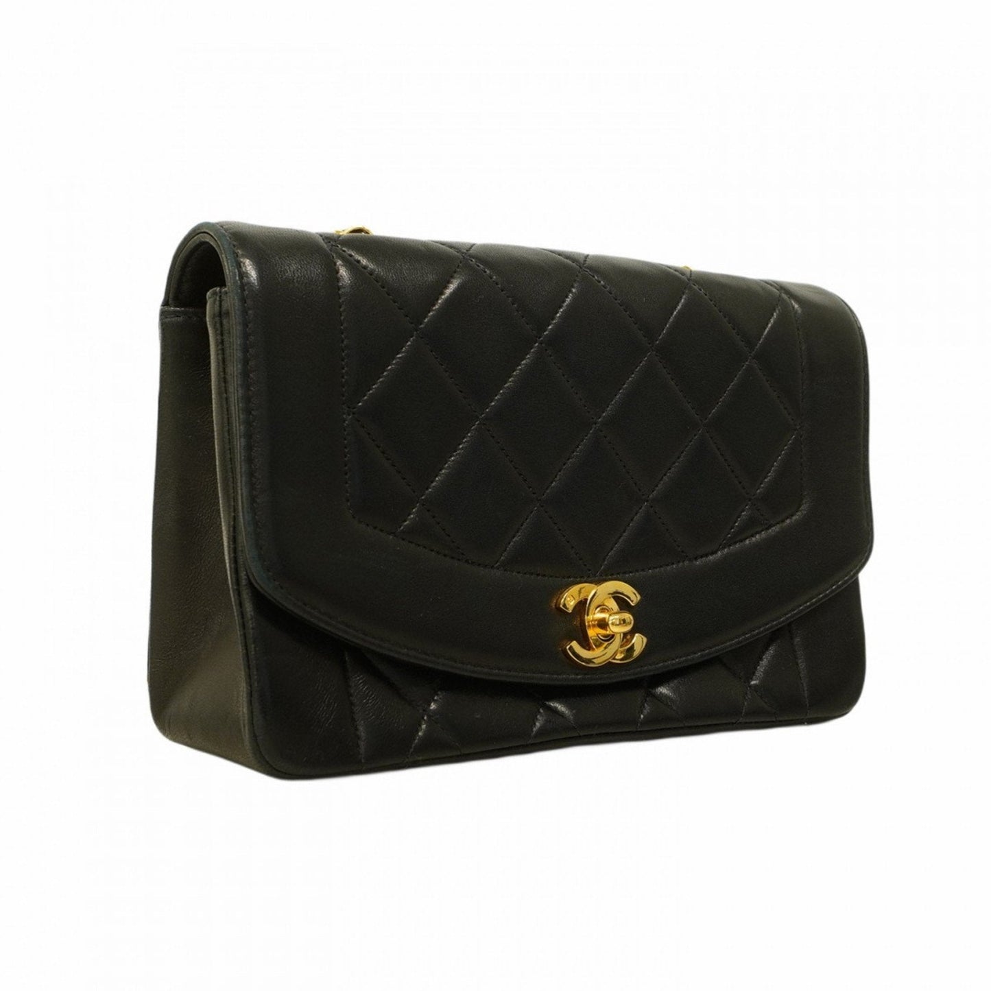 Chanel Sac Diana en cuir noir