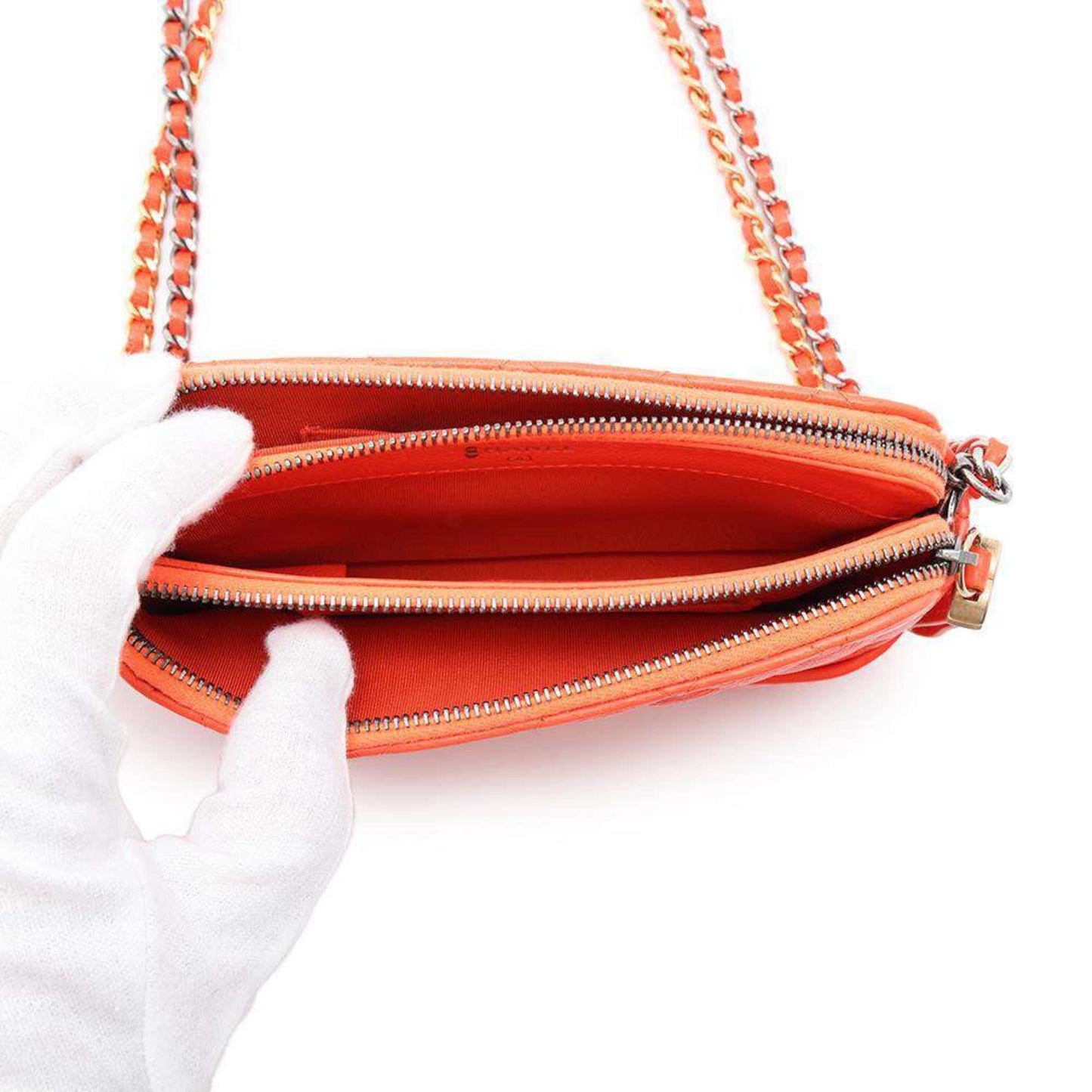 Chanel Sac Gabrielle en cuir orange